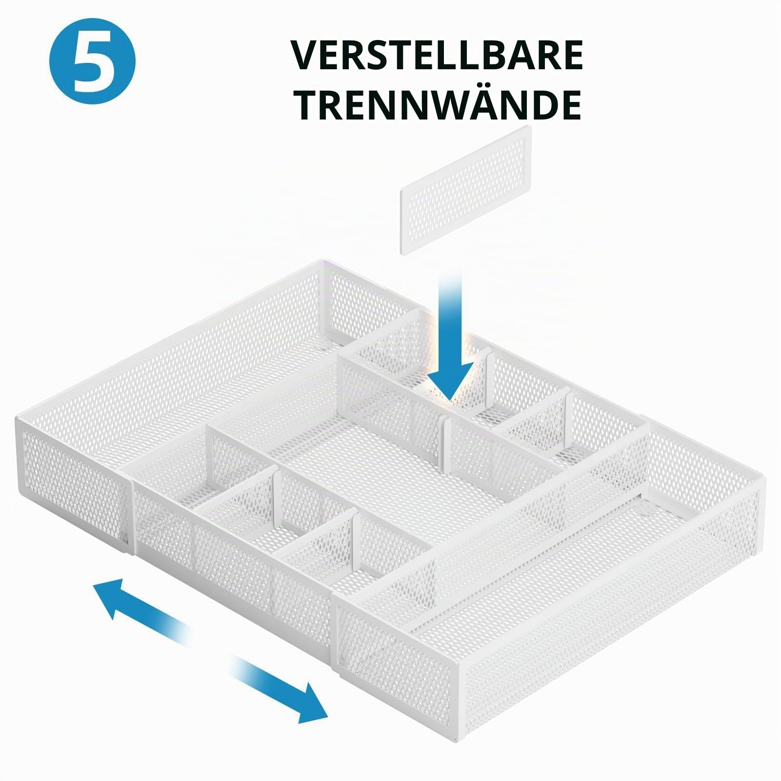 marbrasse-schreibtisch-organizer-wei-mit-schubladen-verstellbar image 3