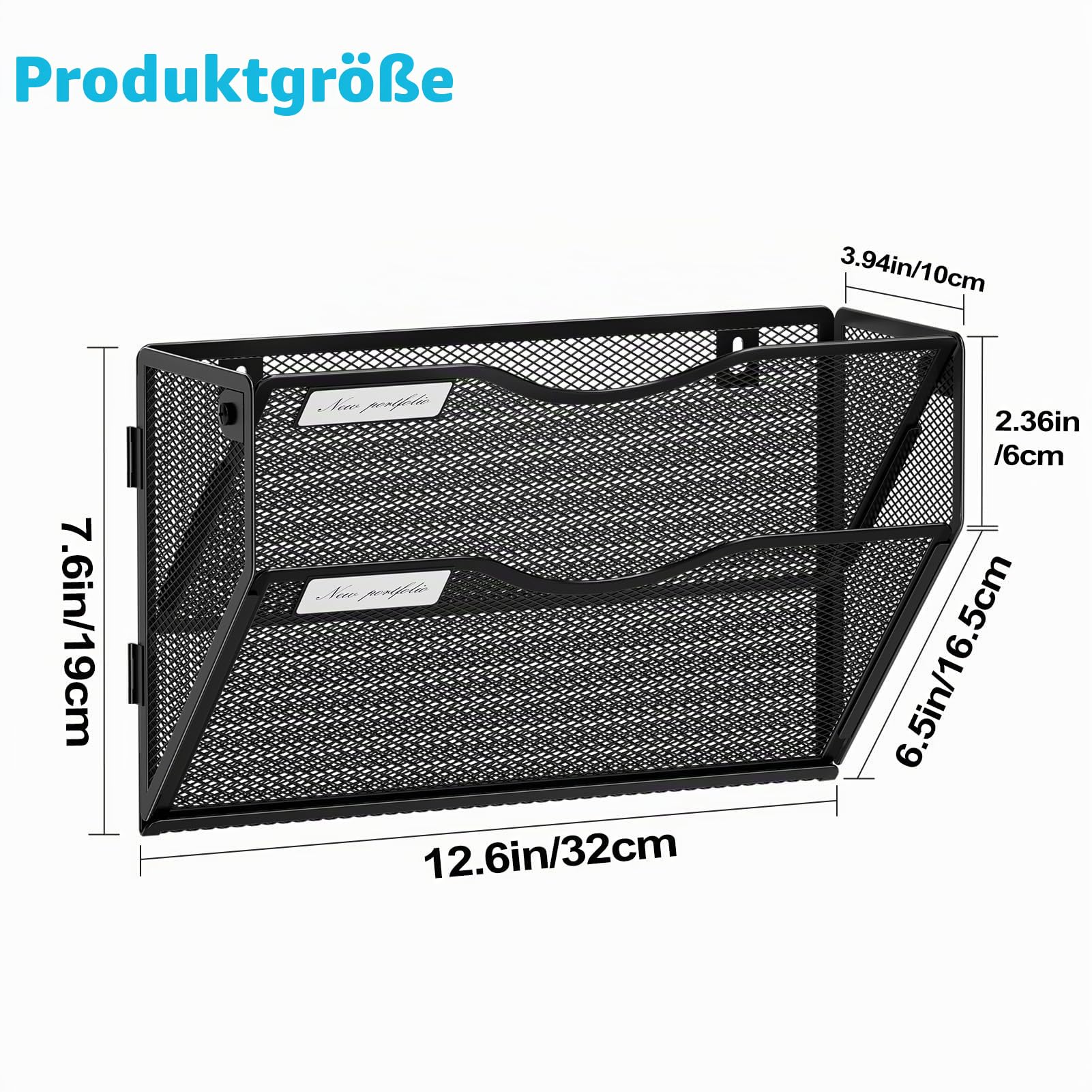 marbrasse-wandorganizer-schwarz-2-f-cher-a4-metall image 4