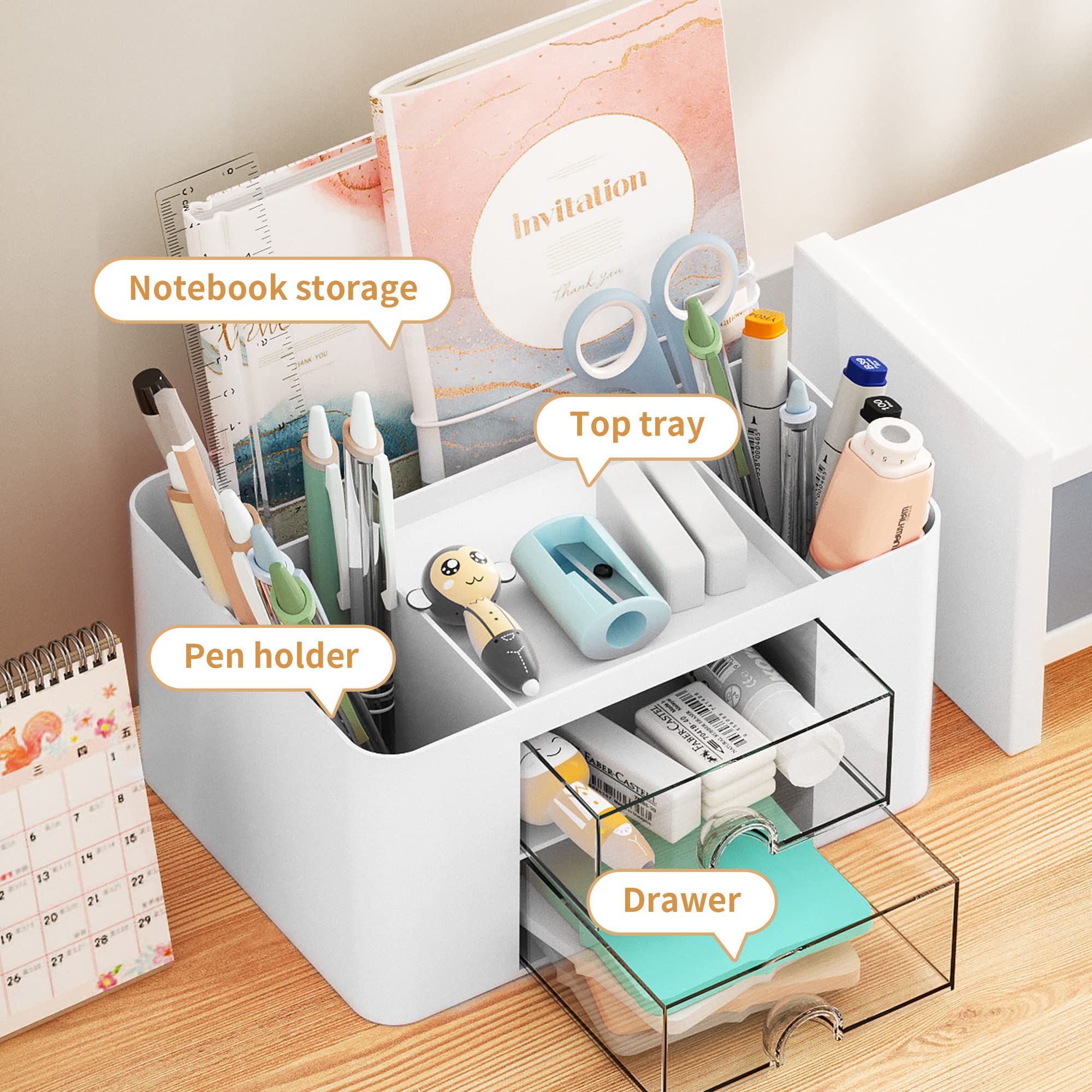 marbrasse-office-supplies-schreibtisch-organizer-wei-2-schubladen image 3
