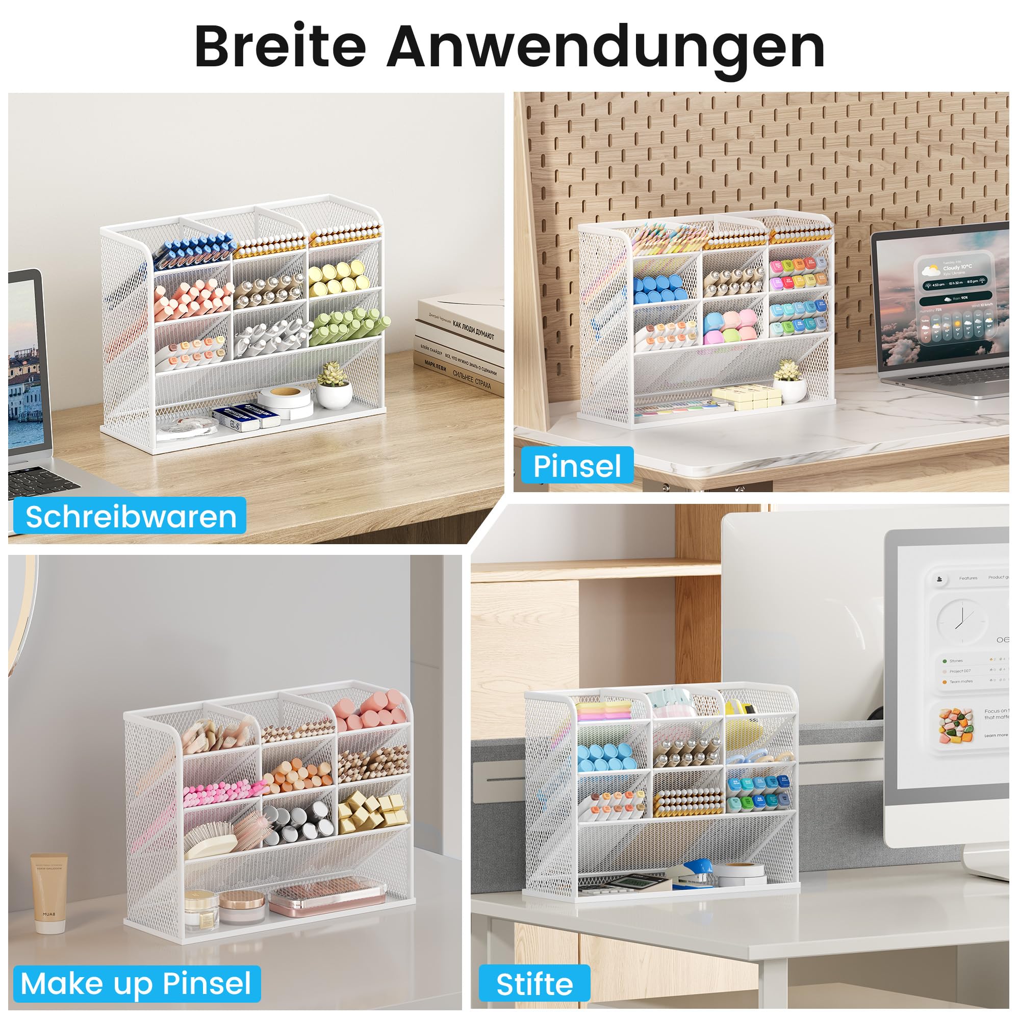 vitviti-desk-organizer-stiftehalter-wei-9-f-cher image 6