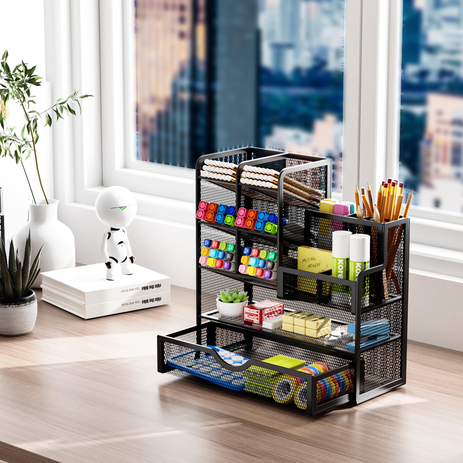 marbrasse-office-schreibtisch-organizer-metall-schwarz-schublade image 6