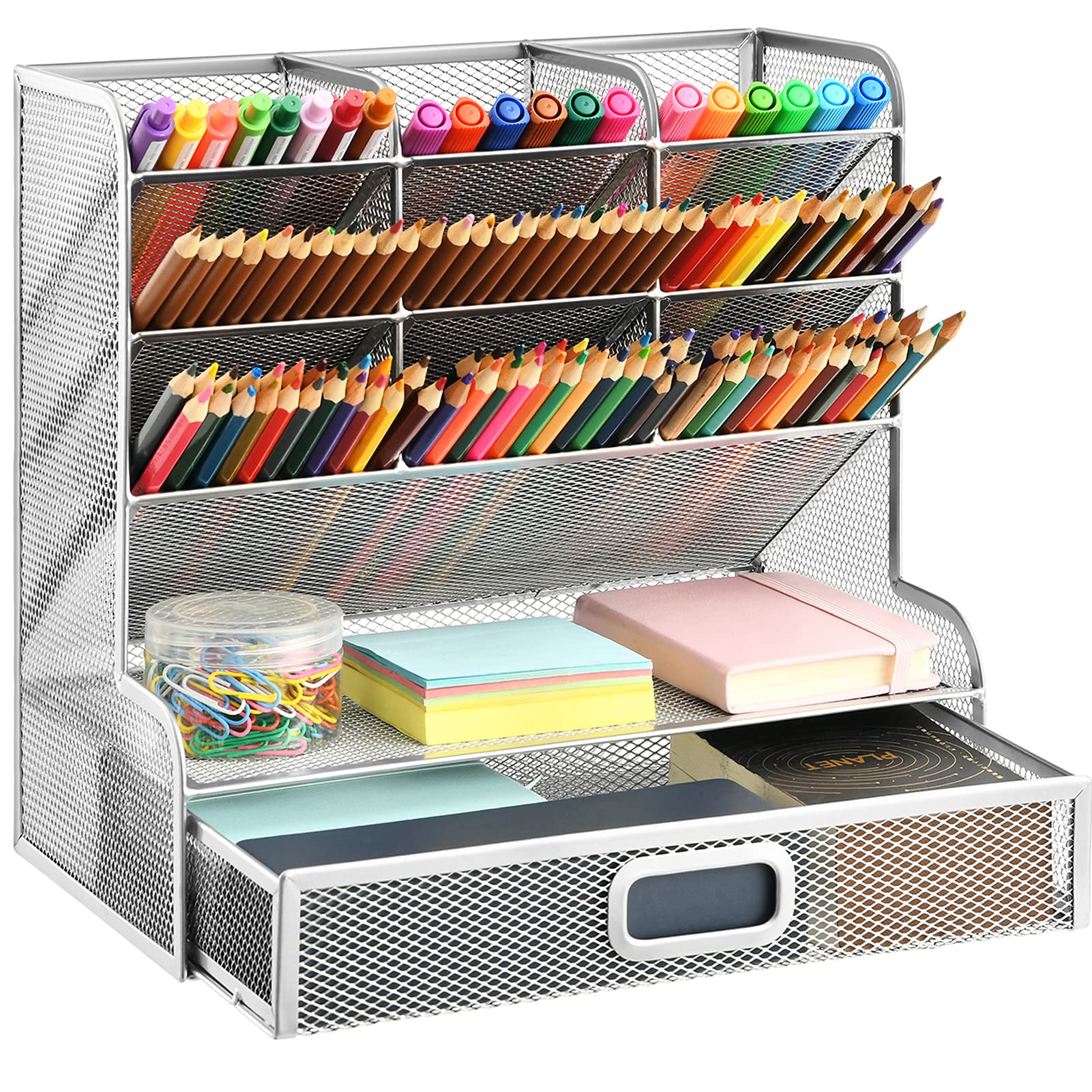 marbrasse-office-supplies-schreibtisch-organizer-schwarz-9-f-cher image 8