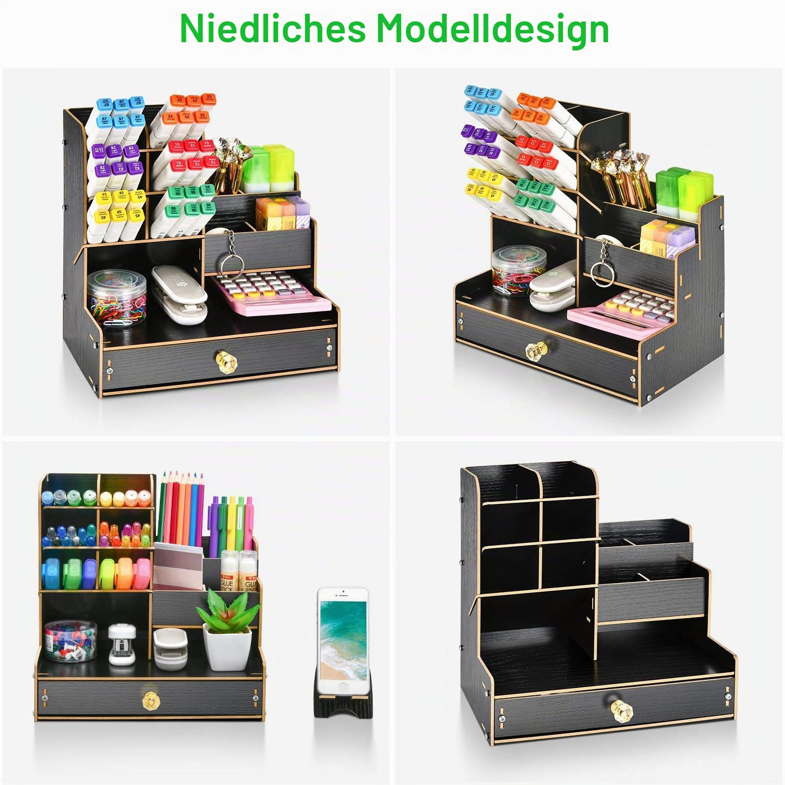 marbrasse-schreibtisch-organizer-holz-schwarz-stifthalter-diy image 3