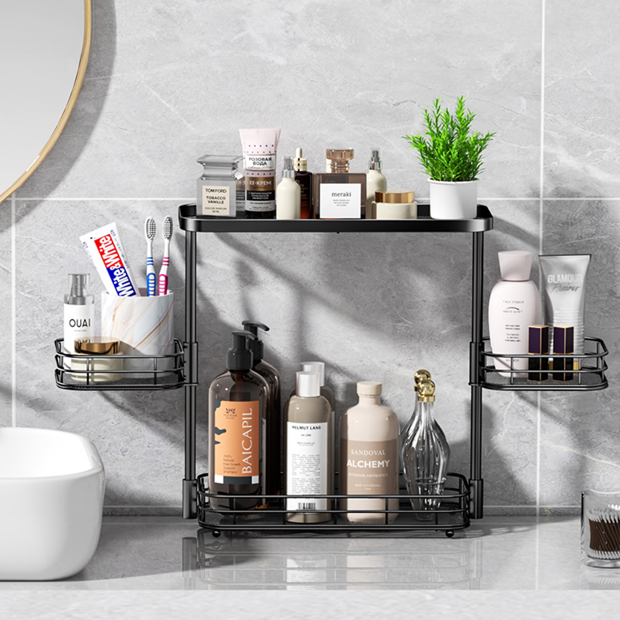 vitviti-bathroom-counter-organizer-gew-rzregal-3-etagen-schwarz image 4