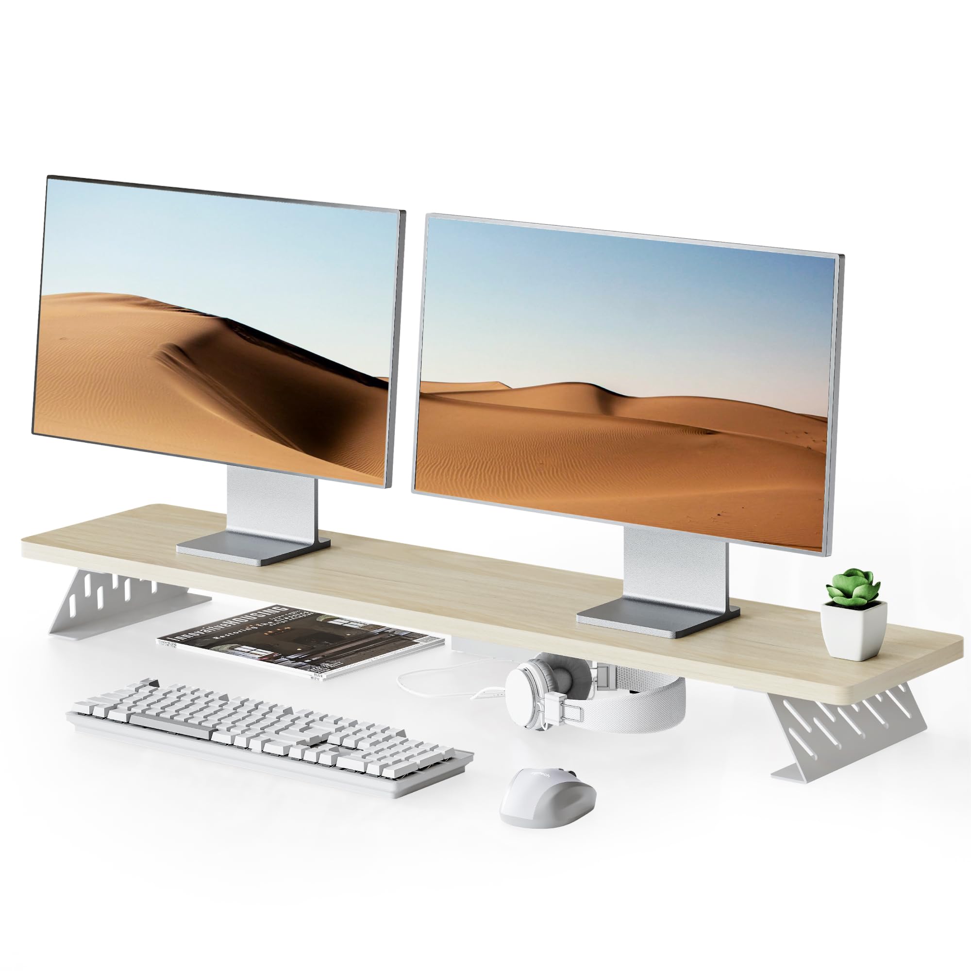 fenge-rodin-series-monitorst-nder-108cm-braun-metallf-e-holz image 8