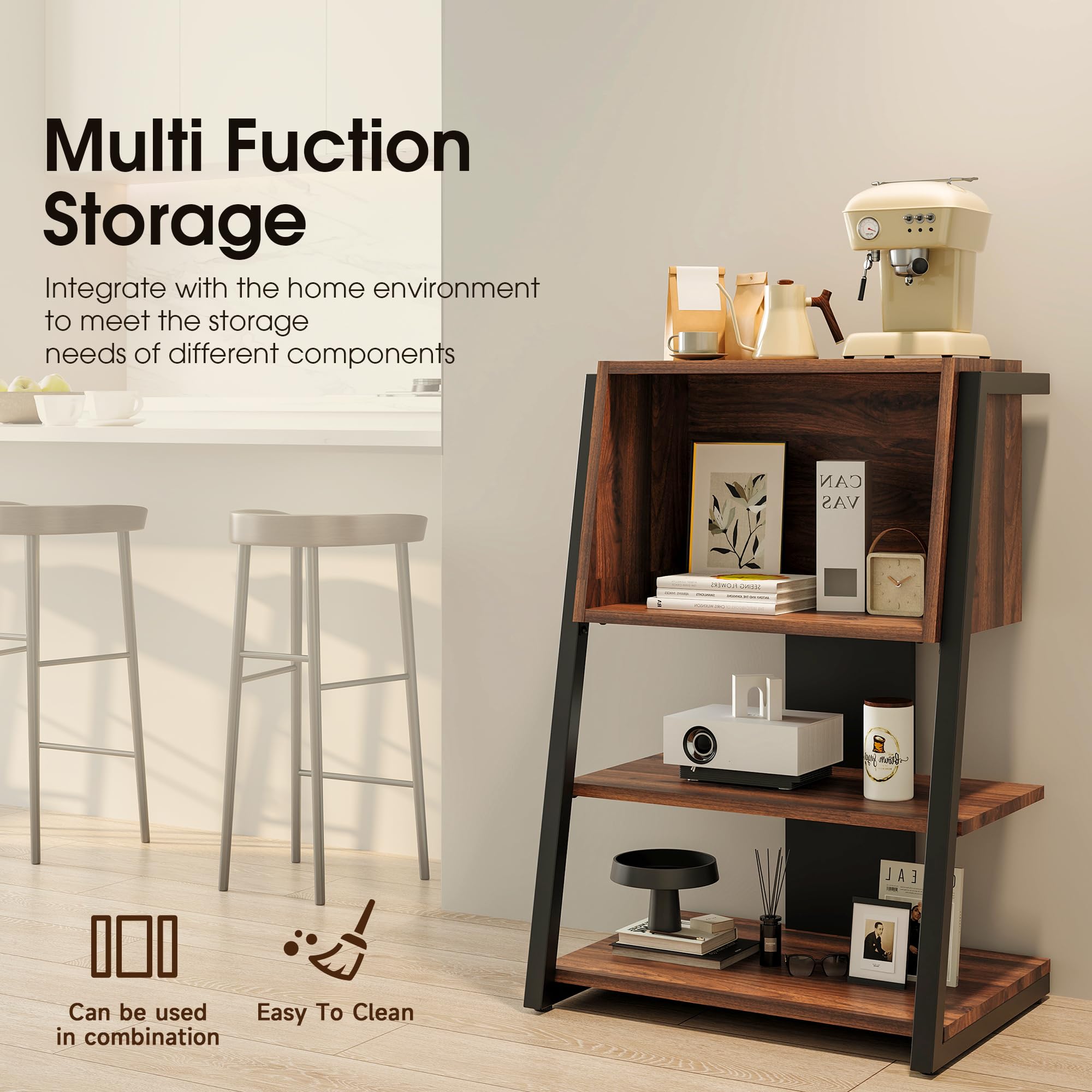 fenge-klimt-series-b-cherregal-4-ebenen-60x43x91-braun image 4