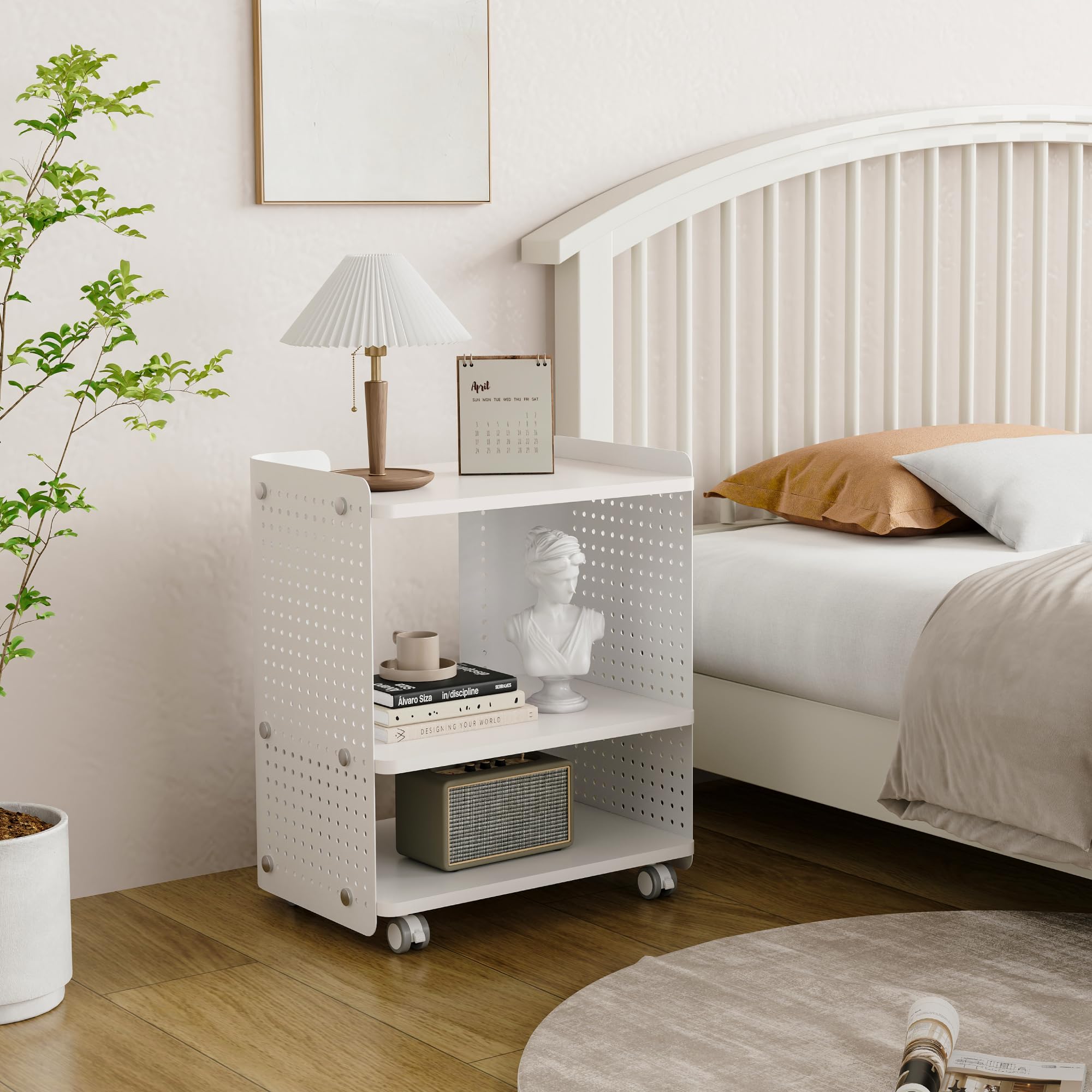 fenge-klimt-druckertisch-mit-rollen-wei-3-ebenen image 6