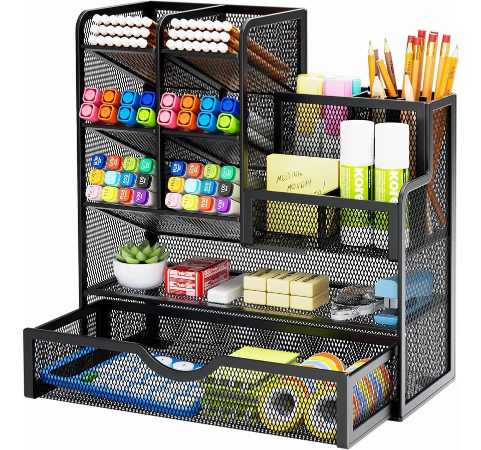 marbrasse-office-schreibtisch-organizer-metall-schwarz-schublade image 1