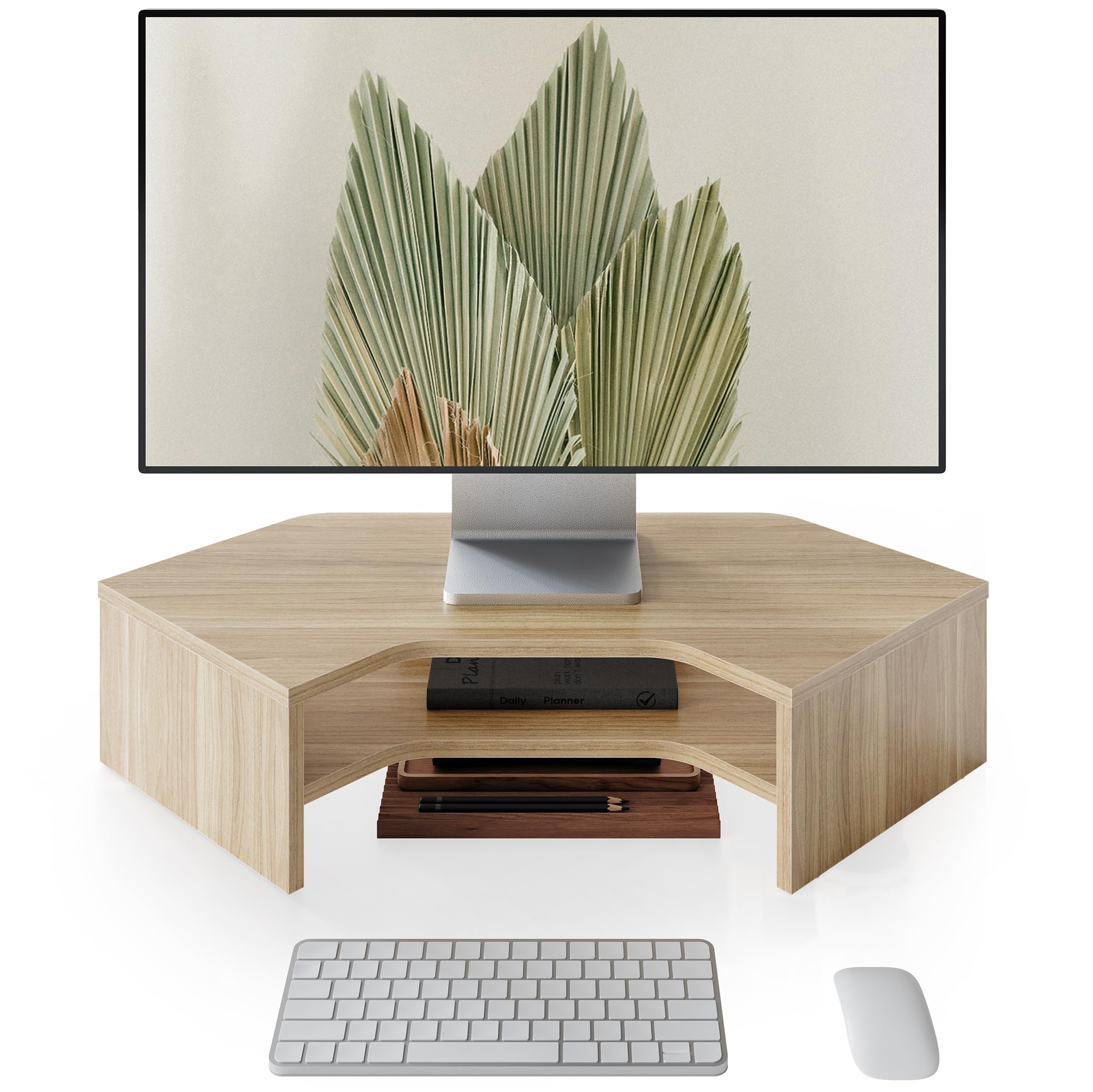 fenge-bastion-monitorst-nder-eiche-l-f-rmig-f-r-ecke image 1