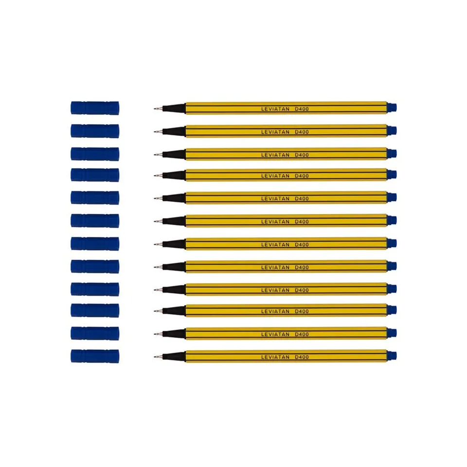 leviatan-d400-fineliner-blau-12-st-ck-0-4-mm-filzstifte image 1