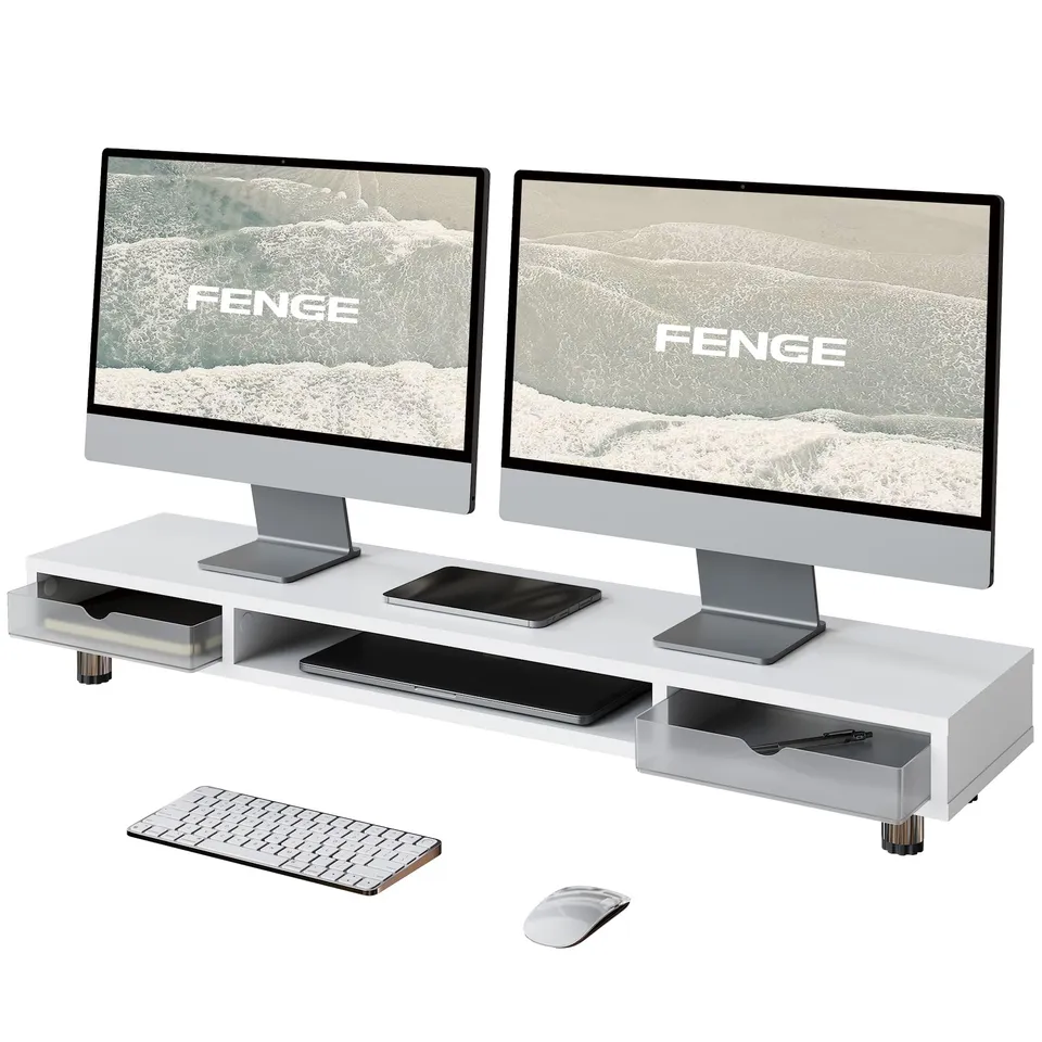 fenge-matrix-monitorst-nder-wei-108cm-mit-2-schubladen image 1