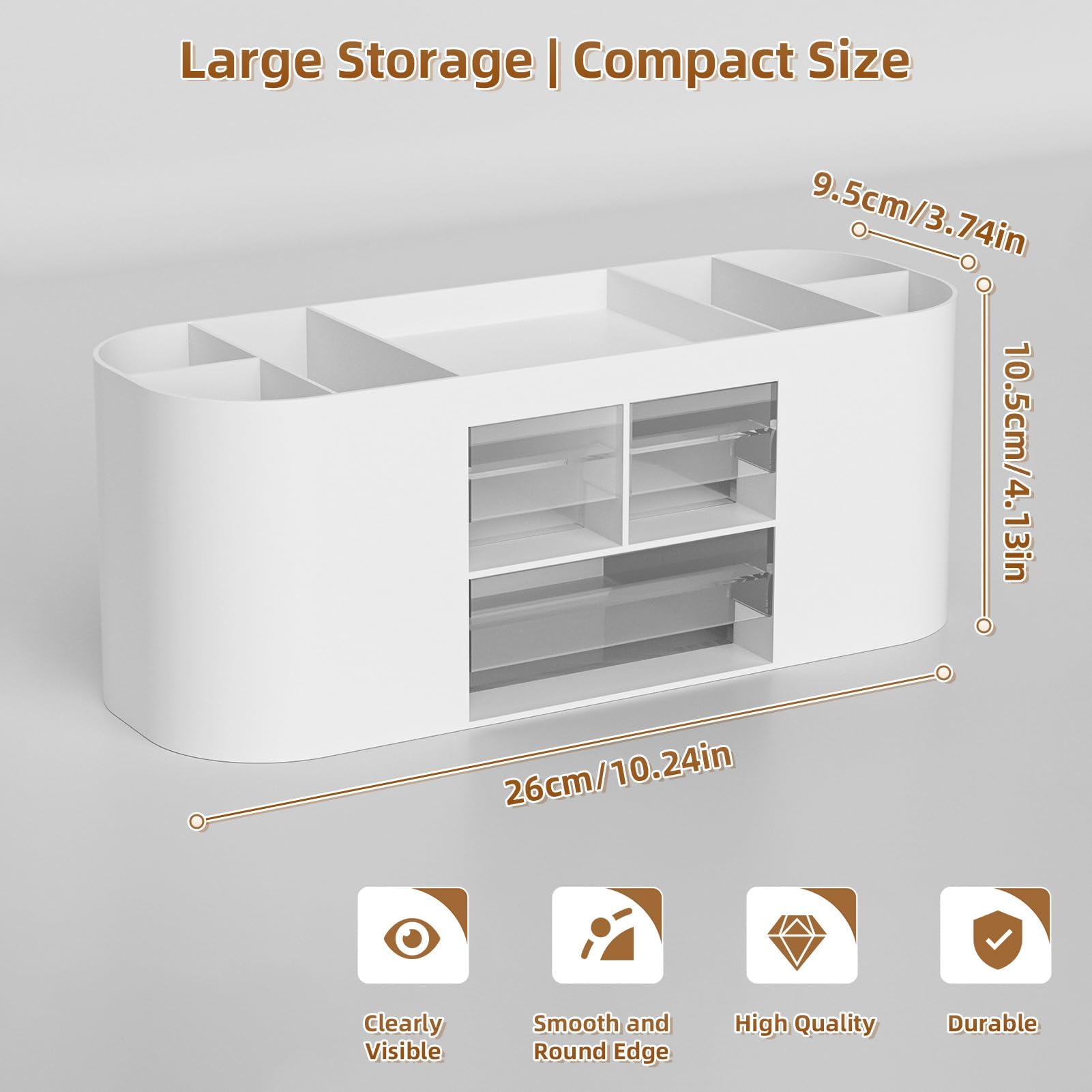 marbrasse-office-supplies-schreibtisch-organizer-3-schubladen-wei-7-f-cher image 5