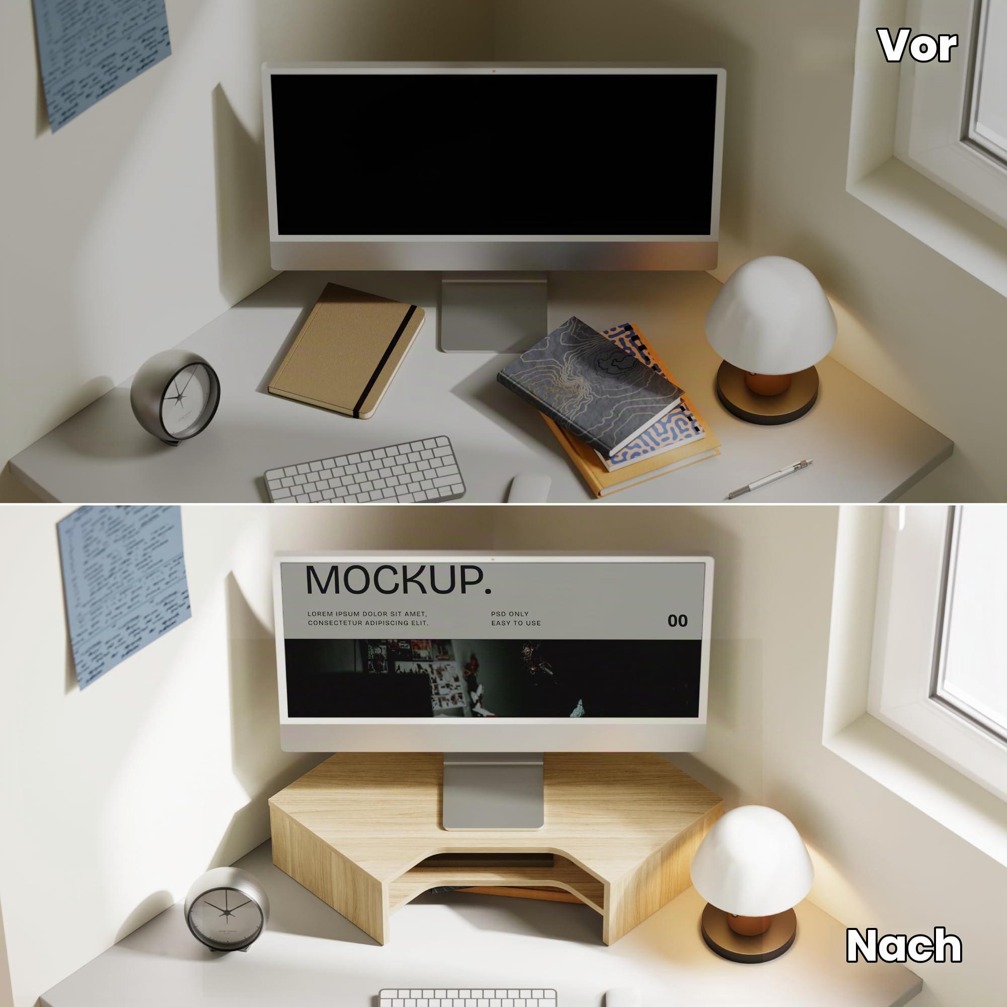 fenge-bastion-monitorst-nder-eiche-l-f-rmig-f-r-ecke image 7