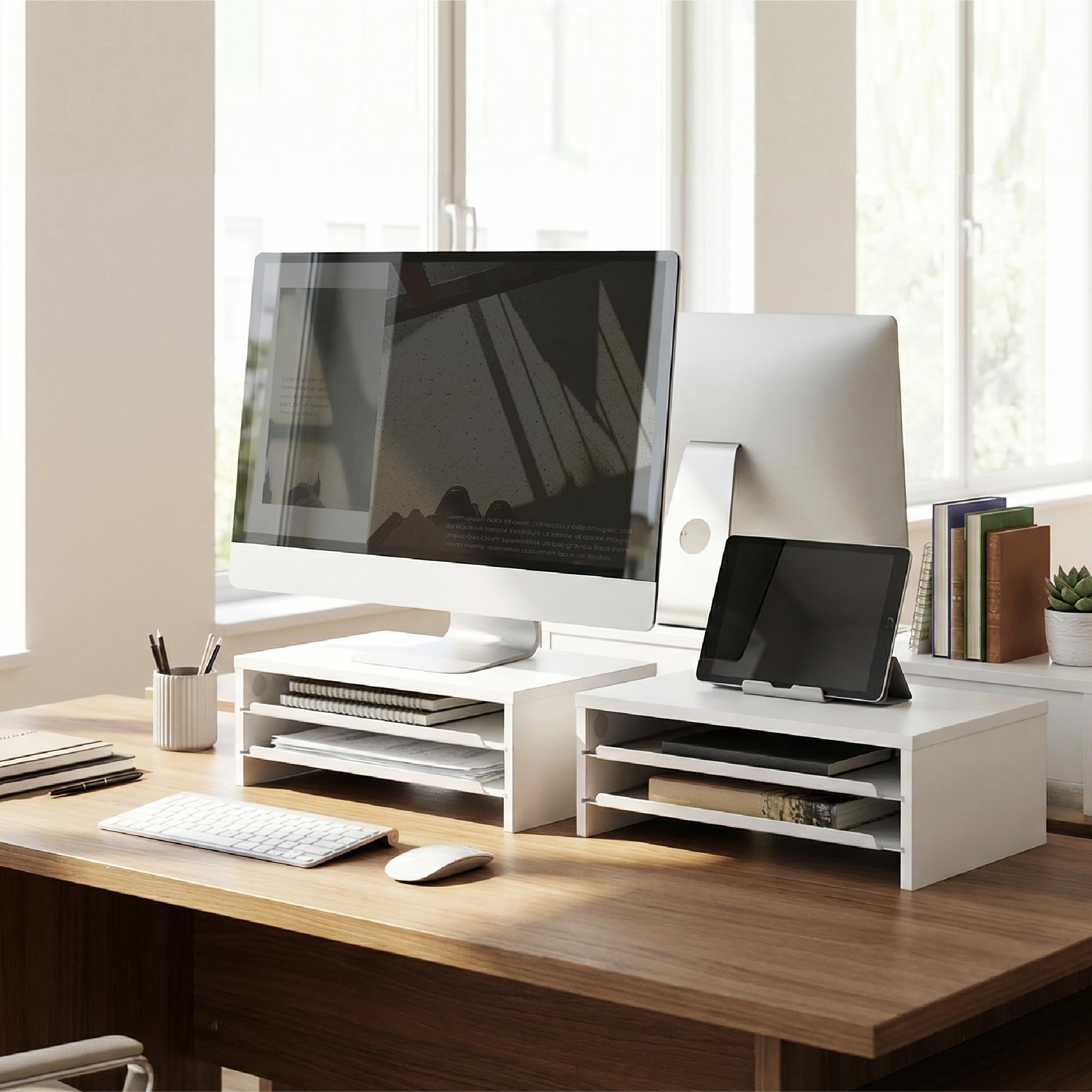 fenge-core-series-monitorst-nder-36-4-cm-wei-2-schubladen image 4