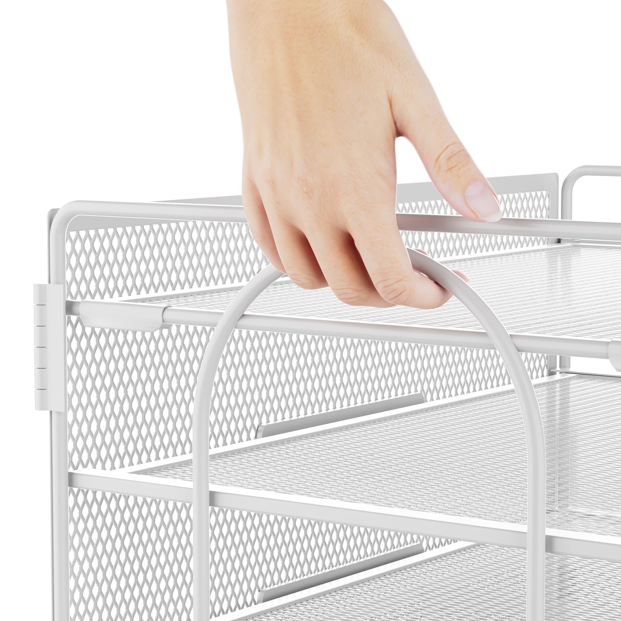 marbrasse-schreibtisch-organizer-4-ebenen-wei-mit-schublade image 3