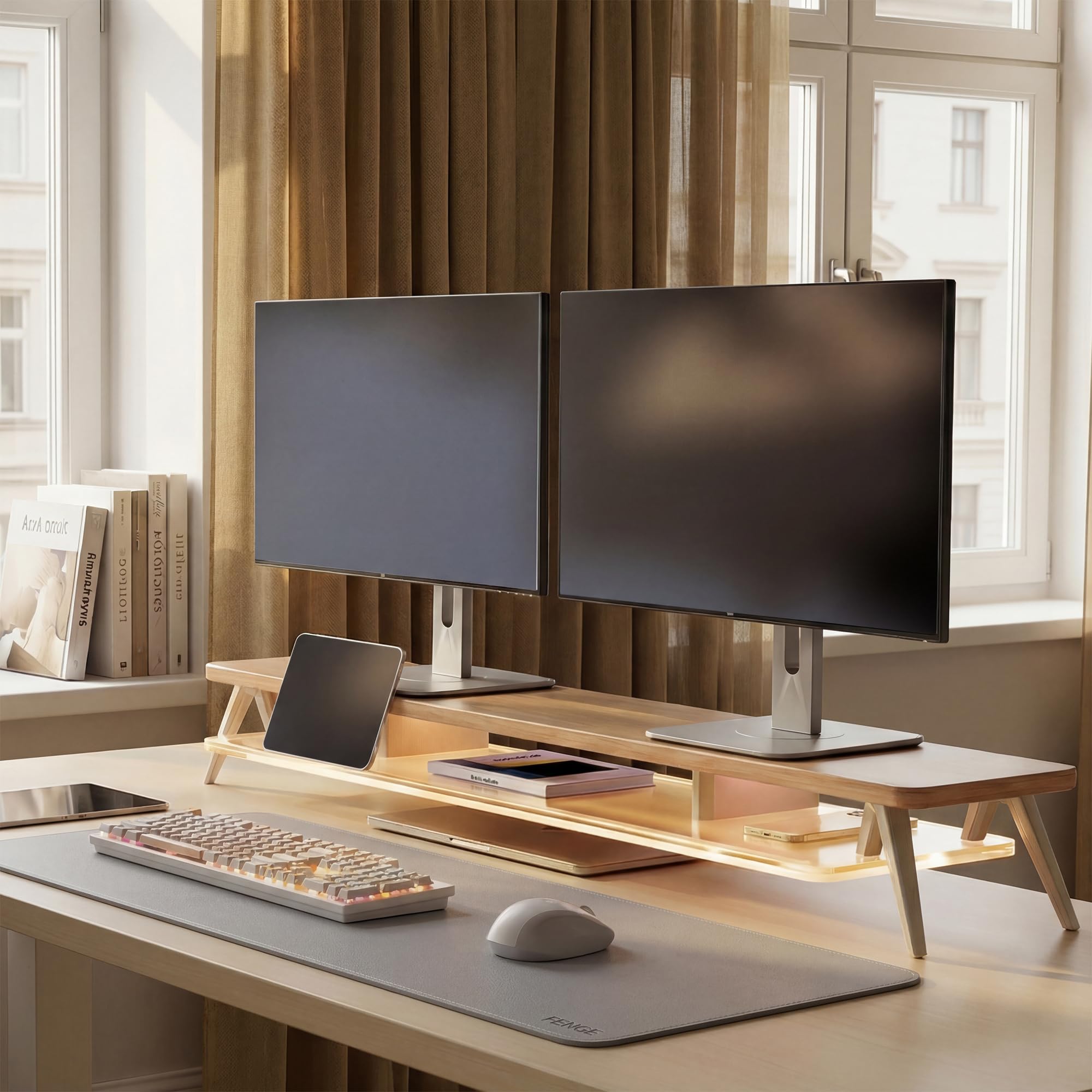 fenge-rodin-series-monitorst-nder-108-cm-led-dunkle-eiche image 3