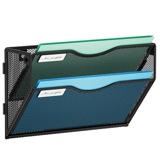 marbrasse-wandorganizer-schwarz-2-f-cher-a4-metall image 1
