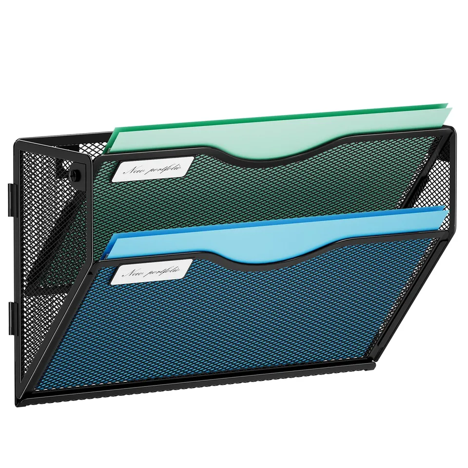 marbrasse-wandorganizer-schwarz-2-f-cher-a4-metall image 1