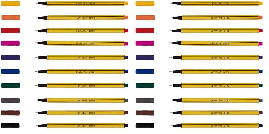 leviatan-d400-fineliner-blau-12-st-ck-0-4-mm-filzstifte image 8