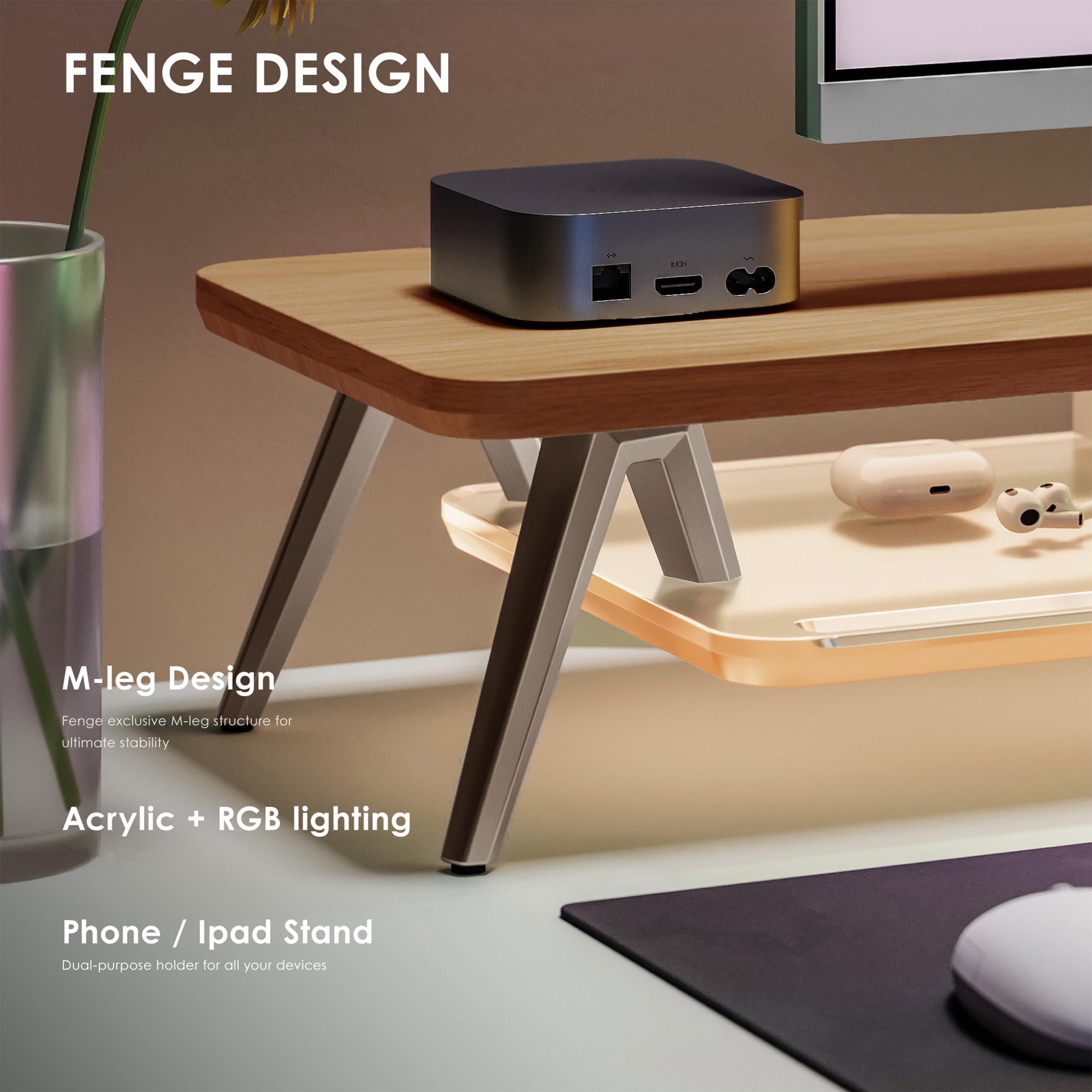 fenge-rodin-series-monitorst-nder-108-cm-led-dunkle-eiche image 6