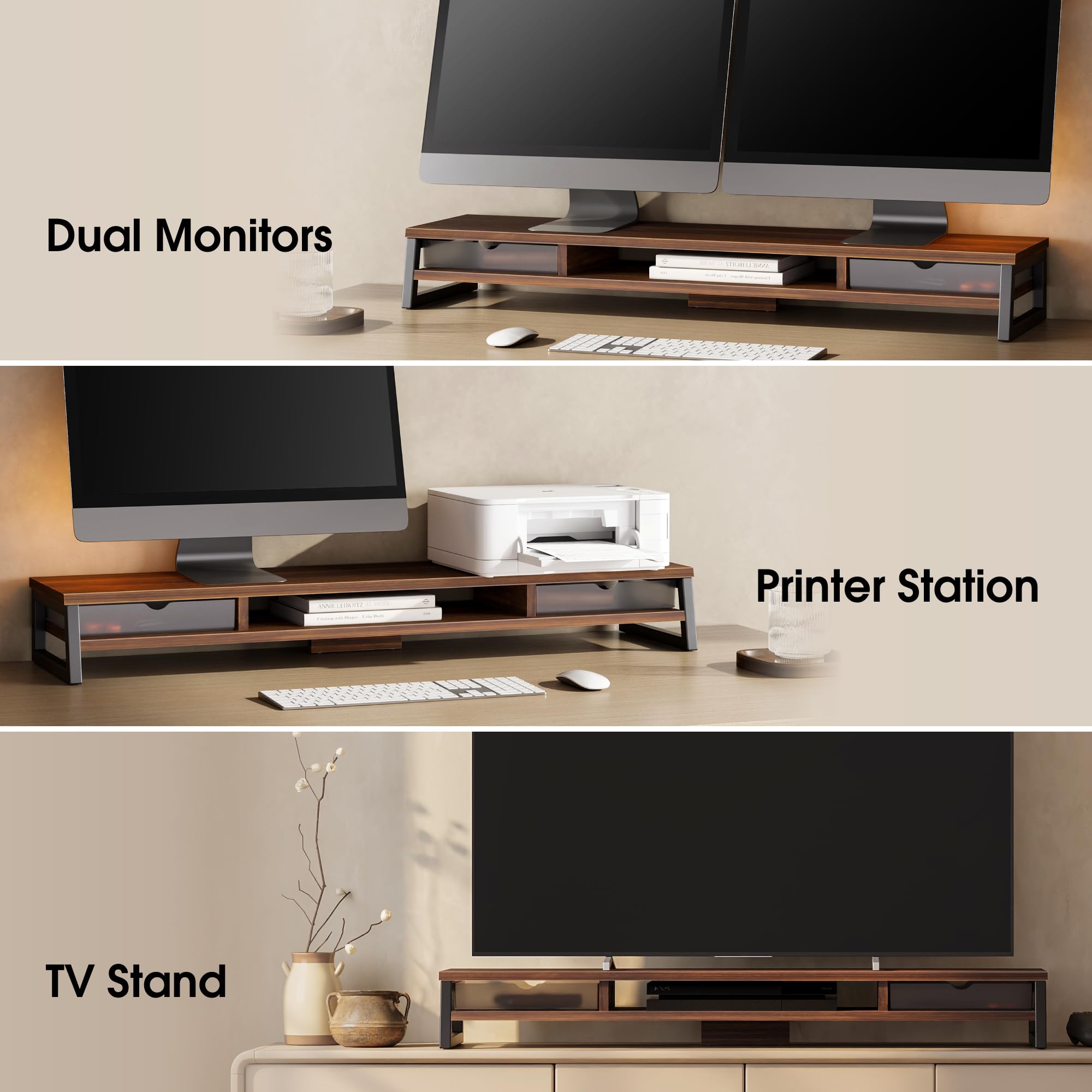 fenge-matrix-monitorst-nder-holz-braun-108cm-mit-schubladen image 6