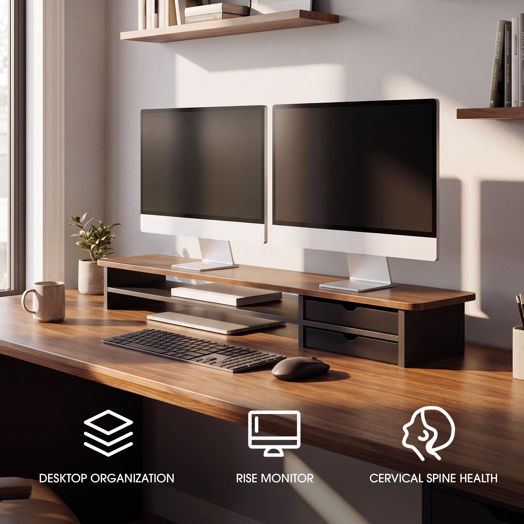 fenge-matrix-series-monitorst-nder-braun-schwarz-2-schubladen image 3