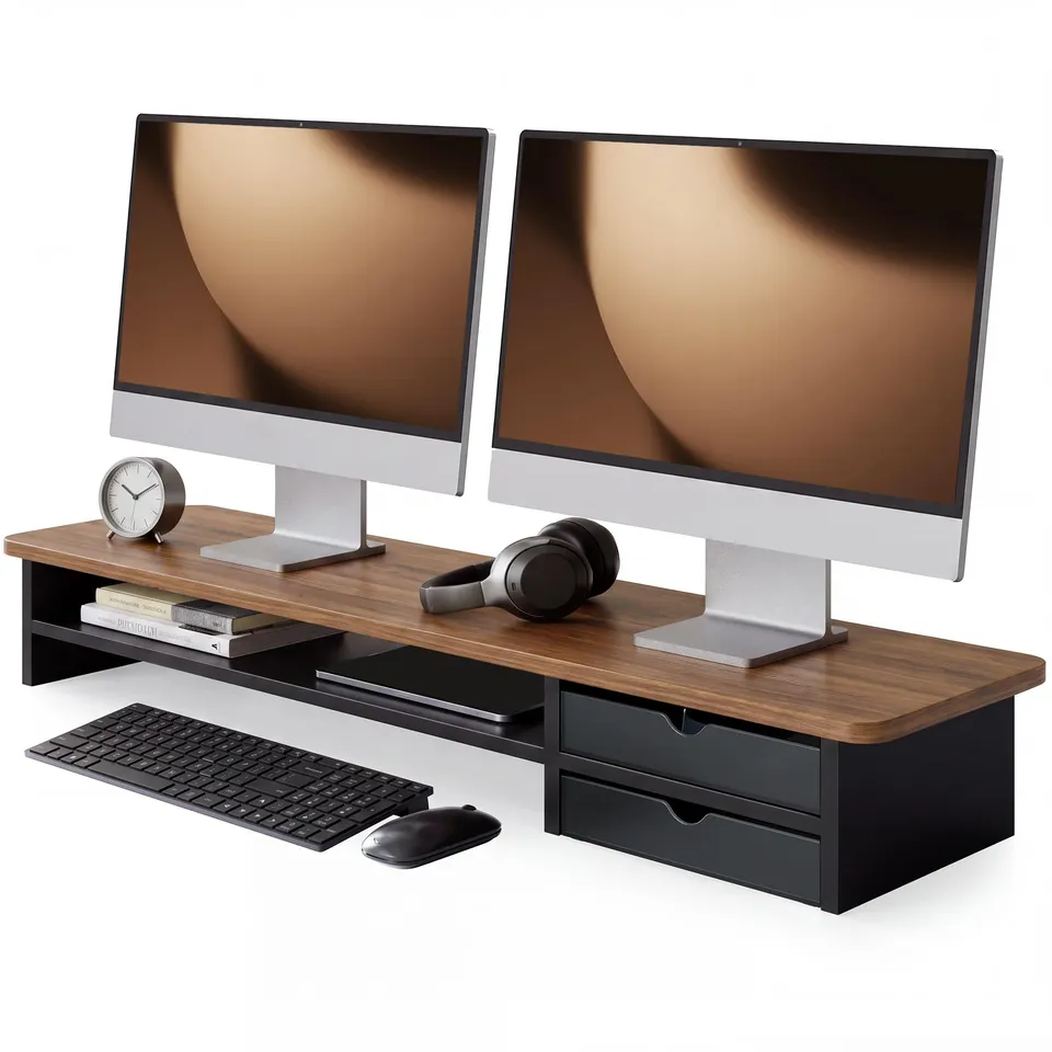 fenge-matrix-series-monitorst-nder-braun-schwarz-2-schubladen image 1