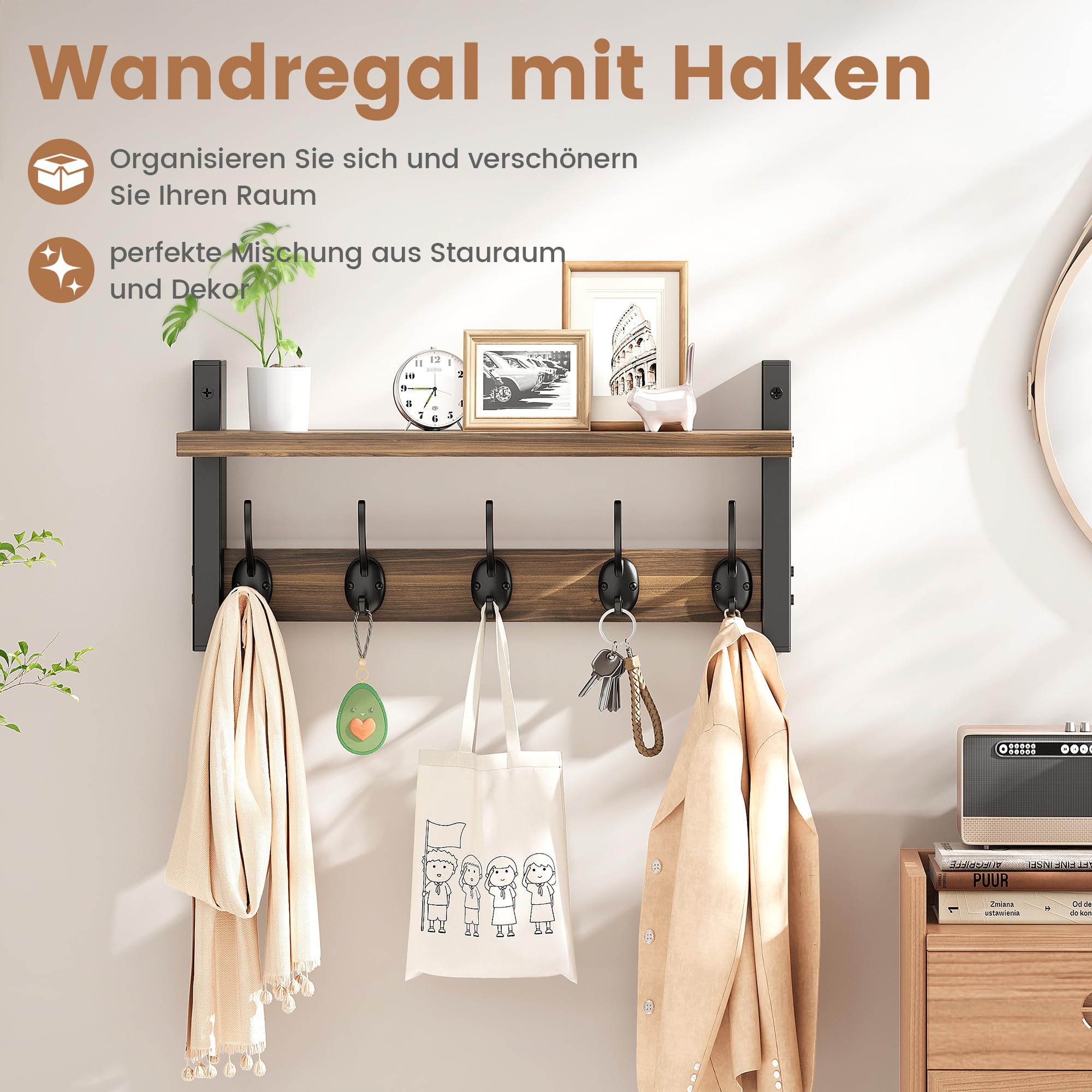 vitviti-wall-coat-rack-wandgarderobe-40cm-5-haken-holz image 3