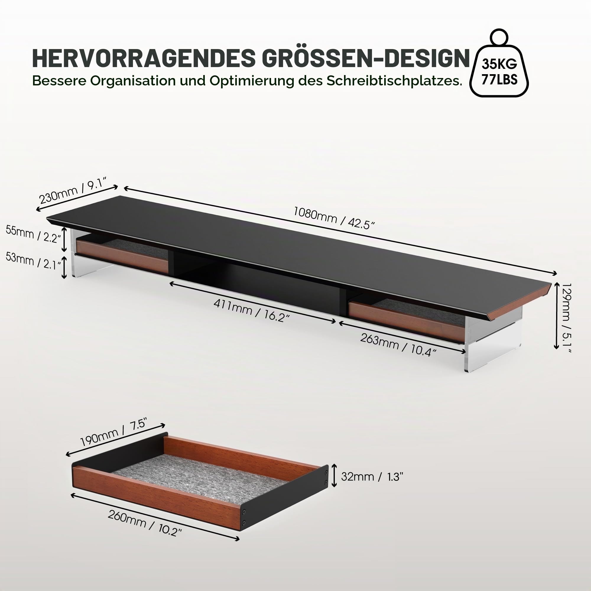 fenge-yugen-monitorst-nder-holz-108cm-schwarz-mit-schubladen image 2