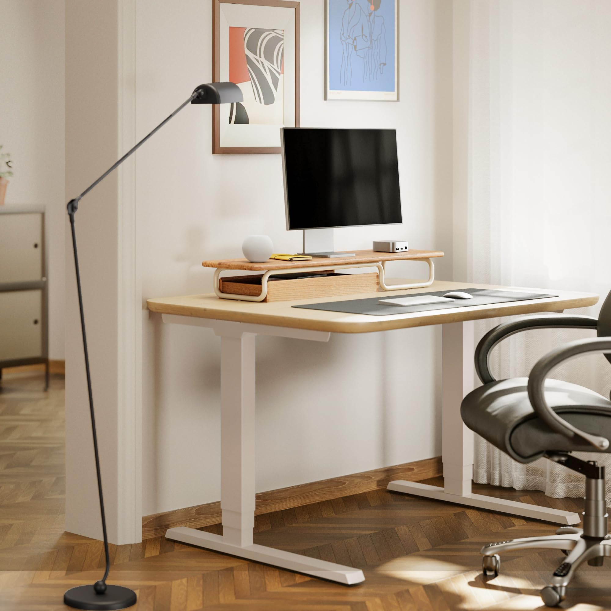 fenge-rodin-monitorst-nder-95-cm-eiche-holz-mit-schublade image 7