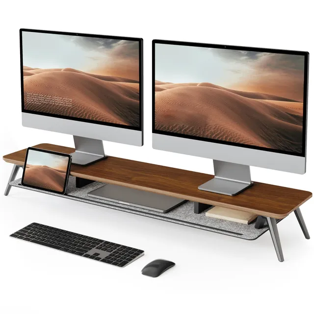 fenge-rodin-monitorst-nder-braun-108cm-massivholz-45kg image 1