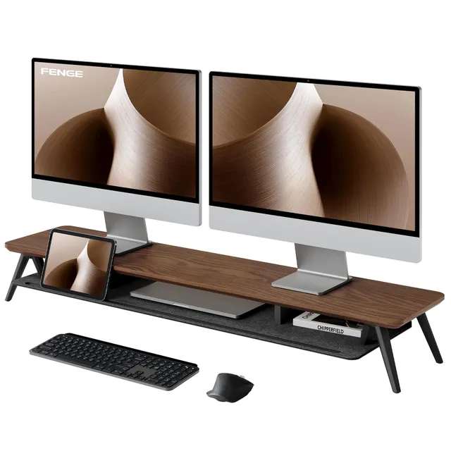 fenge-rodin-monitorst-nder-108-cm-braun-eiche-holz-f-cher image 1