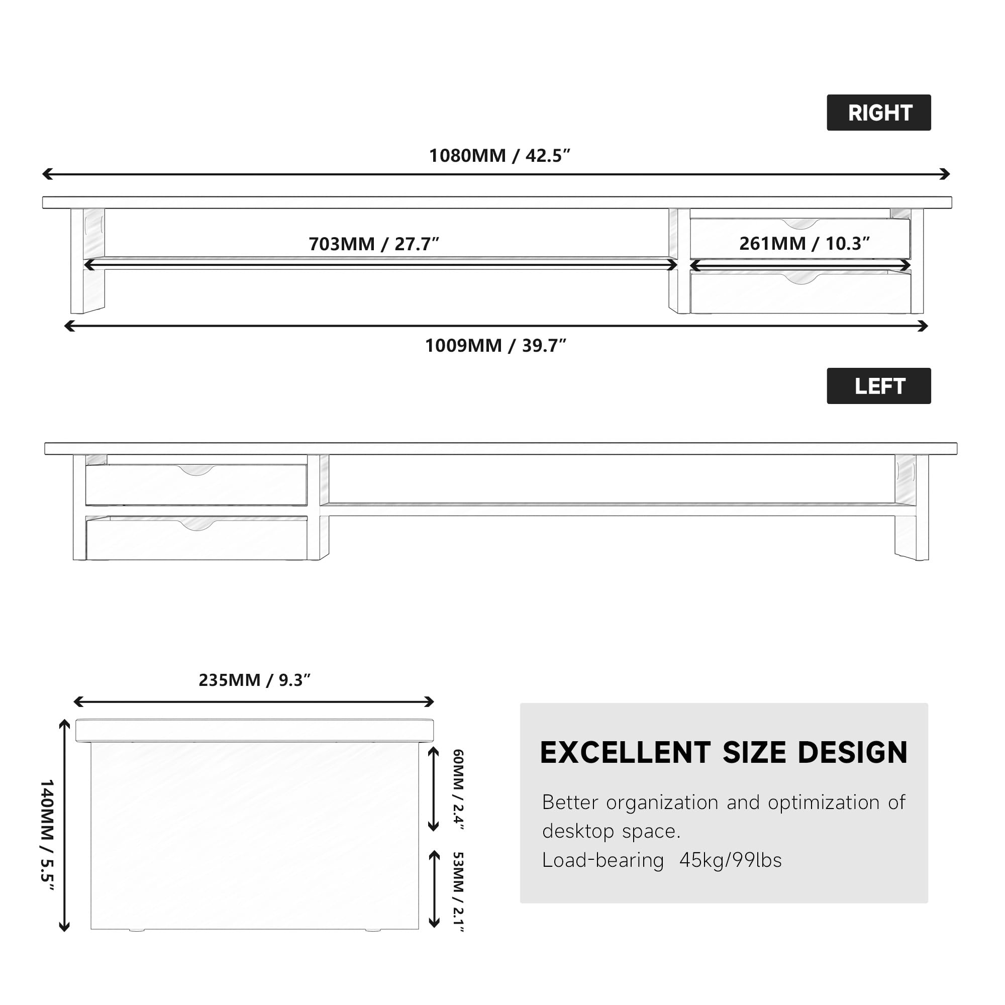 fenge-matrix-series-monitorst-nder-braun-schwarz-2-schubladen image 7