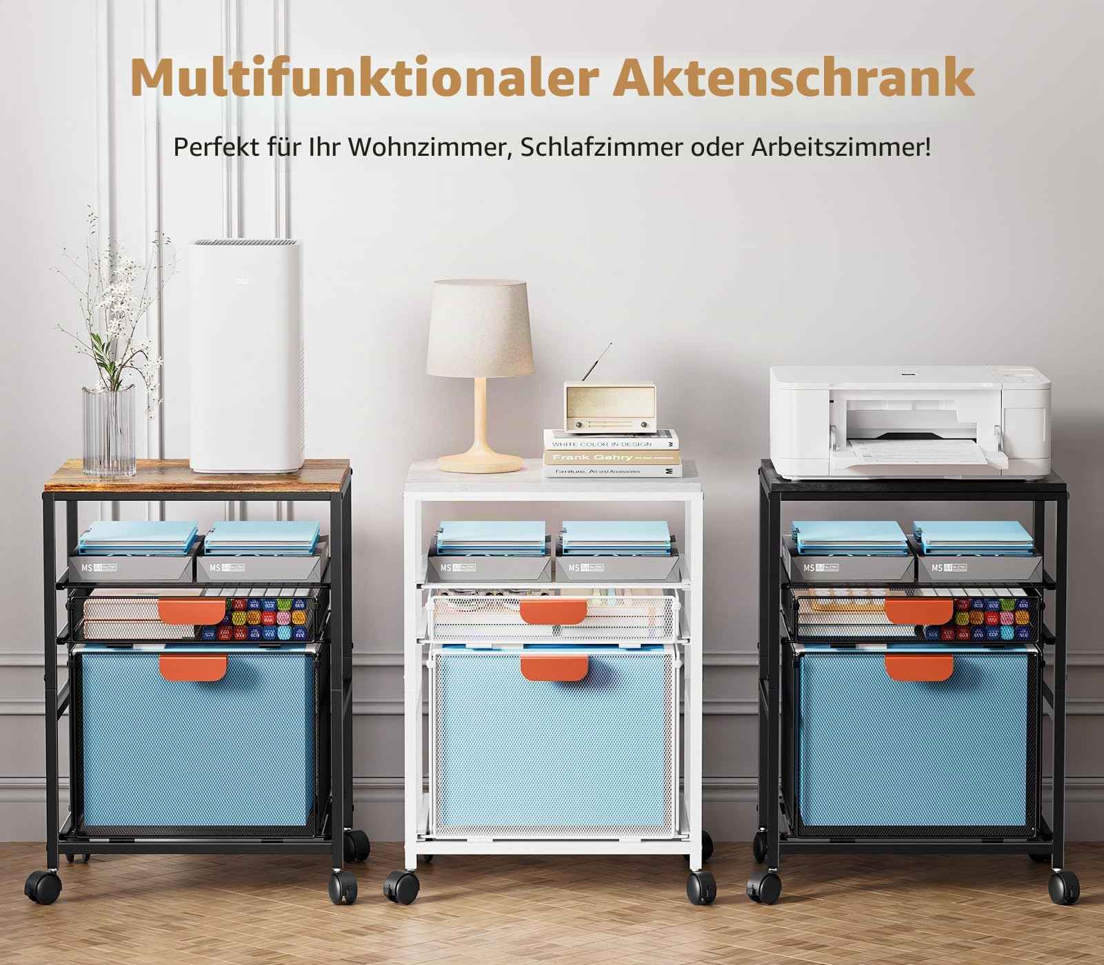 marbrasse-druckerst-nder-retro-holzfarbe-mit-rollen-schublade image 8