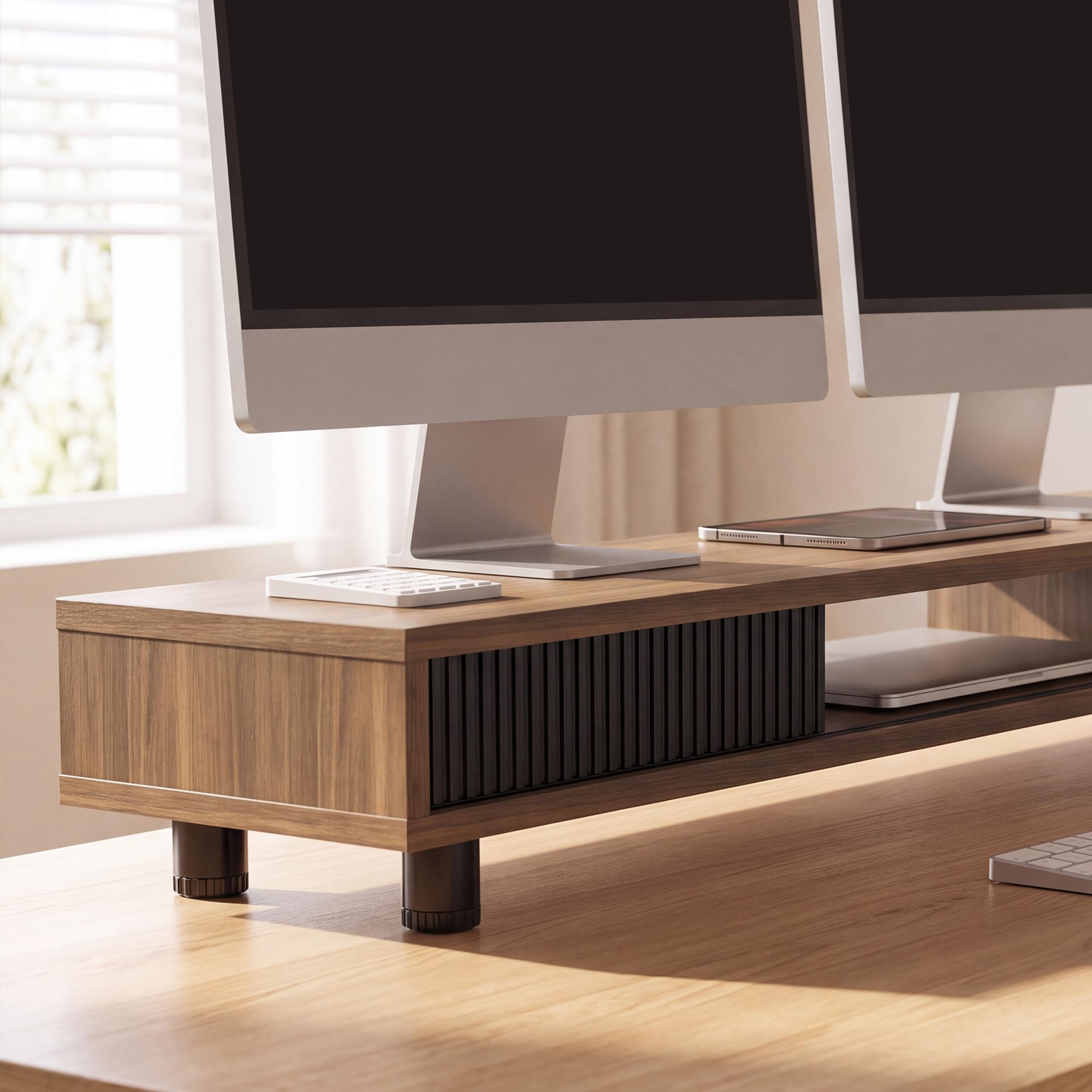 fenge-nova-series-monitorst-nder-braun-mit-glast-ren-108cm image 5