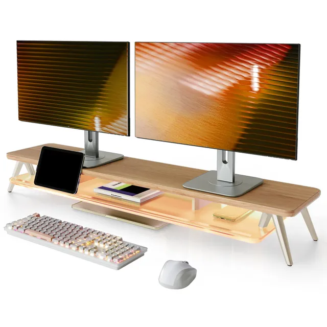 fenge-rodin-series-monitorst-nder-108-cm-led-dunkle-eiche image 1