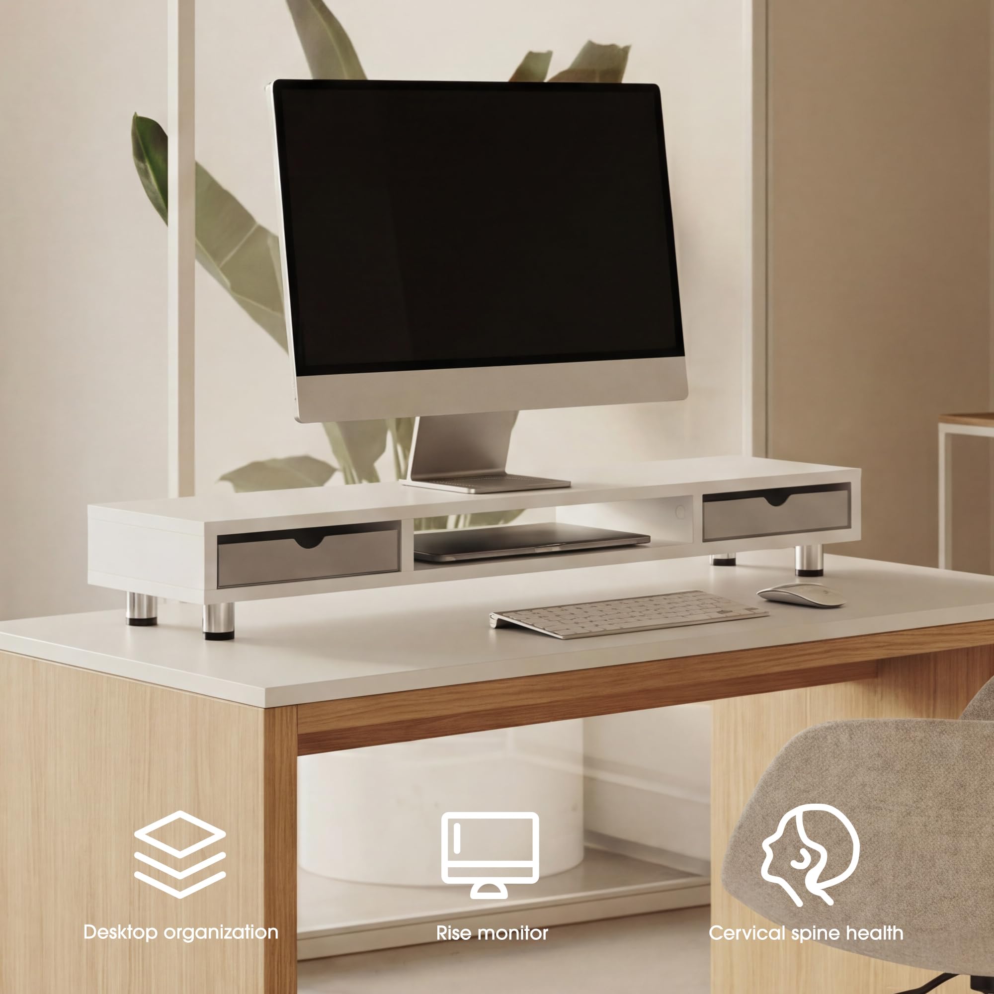 fenge-matrix-monitorst-nder-wei-108cm-mit-2-schubladen image 3