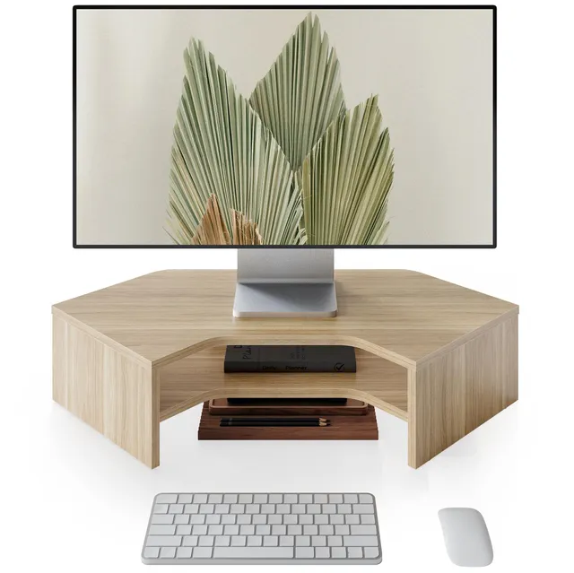 fenge-bastion-monitorst-nder-eiche-l-f-rmig-f-r-ecke image 1