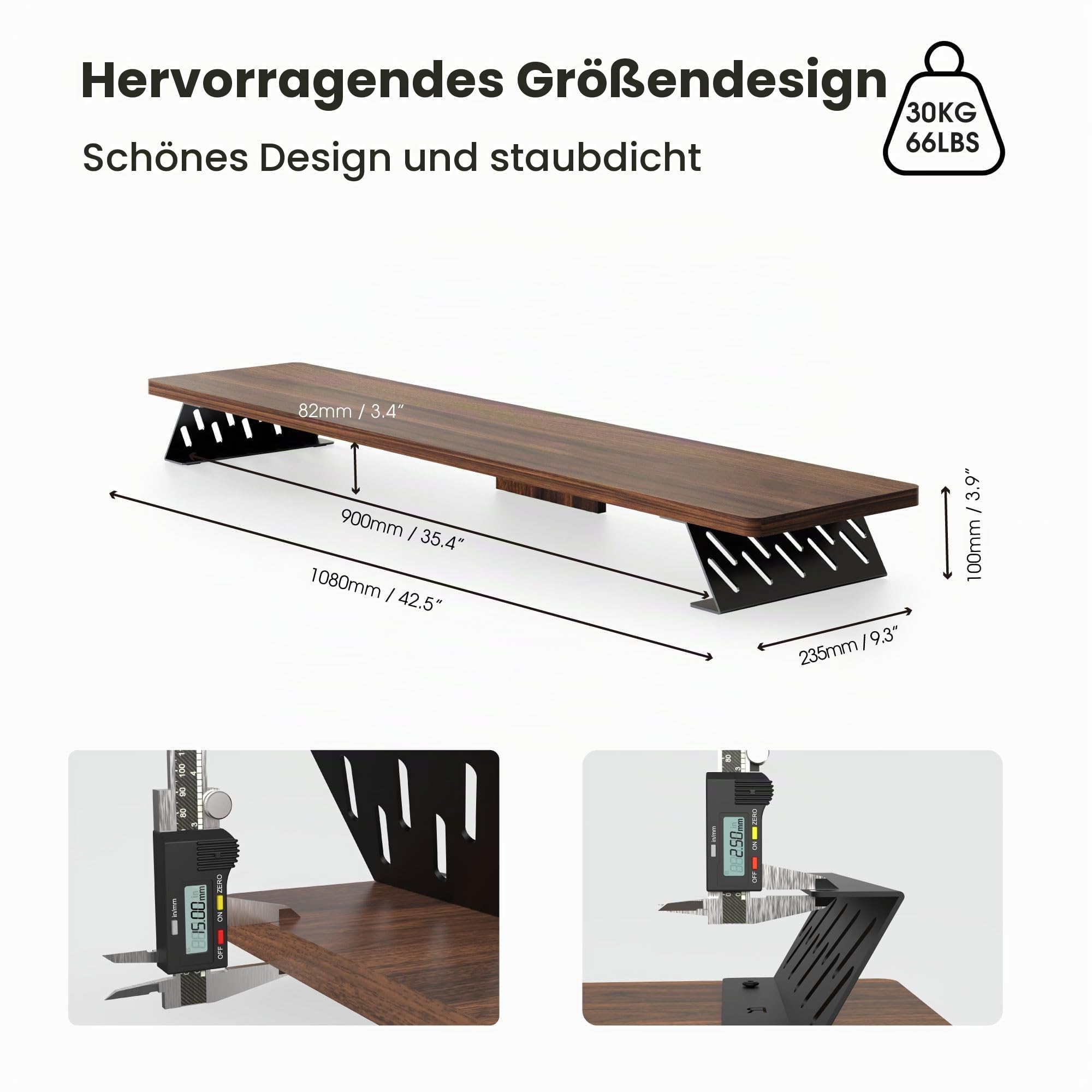 fenge-rodin-series-monitorst-nder-108cm-braun-metallf-e-holz image 3