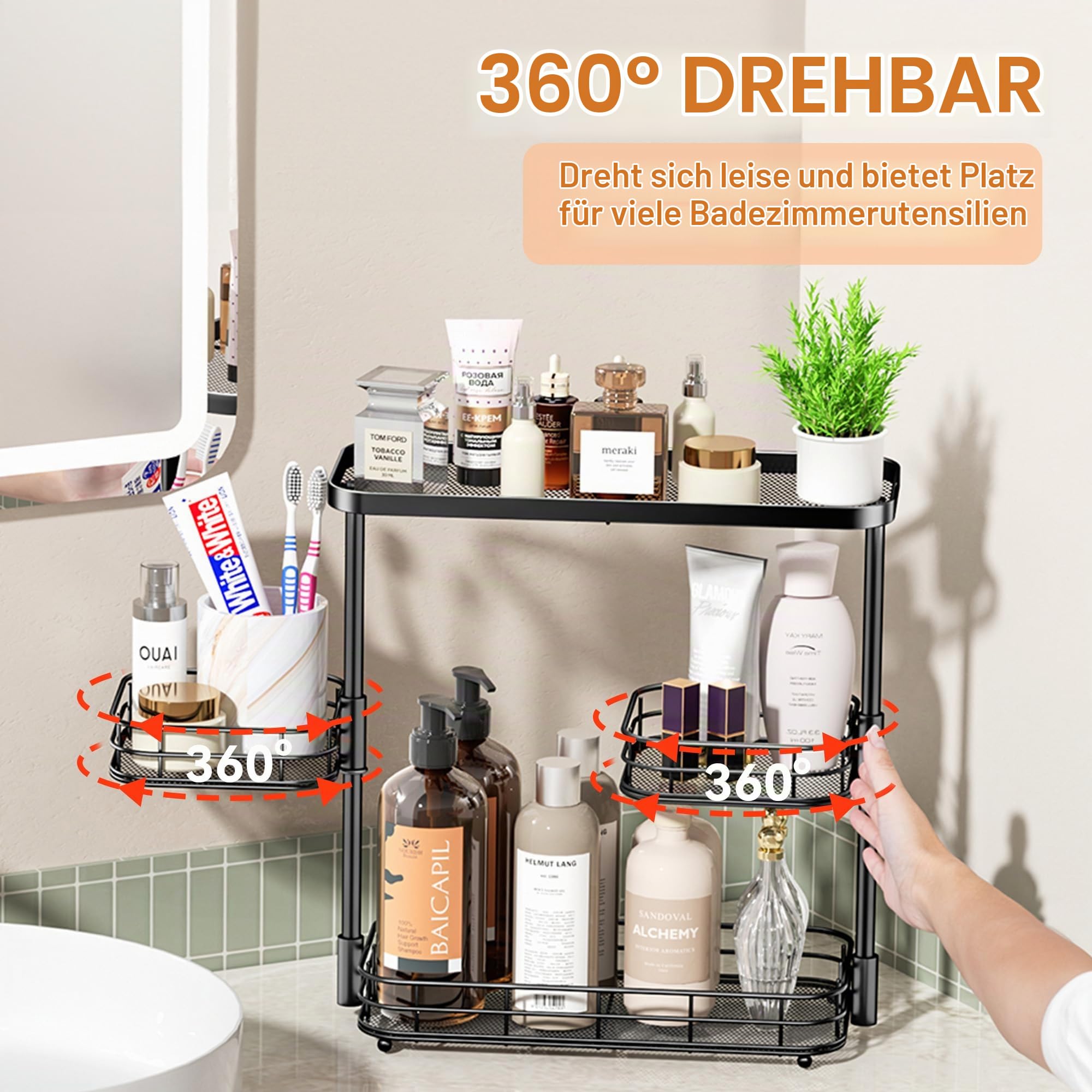 vitviti-bathroom-counter-organizer-gew-rzregal-3-etagen-schwarz image 6