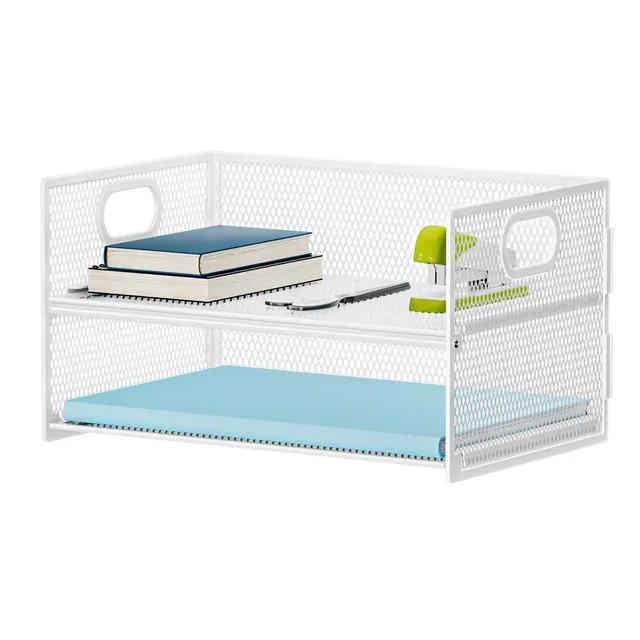 marbrasse-office-2-f-cher-briefablage-wei-a4-metall-mit-griff image 1