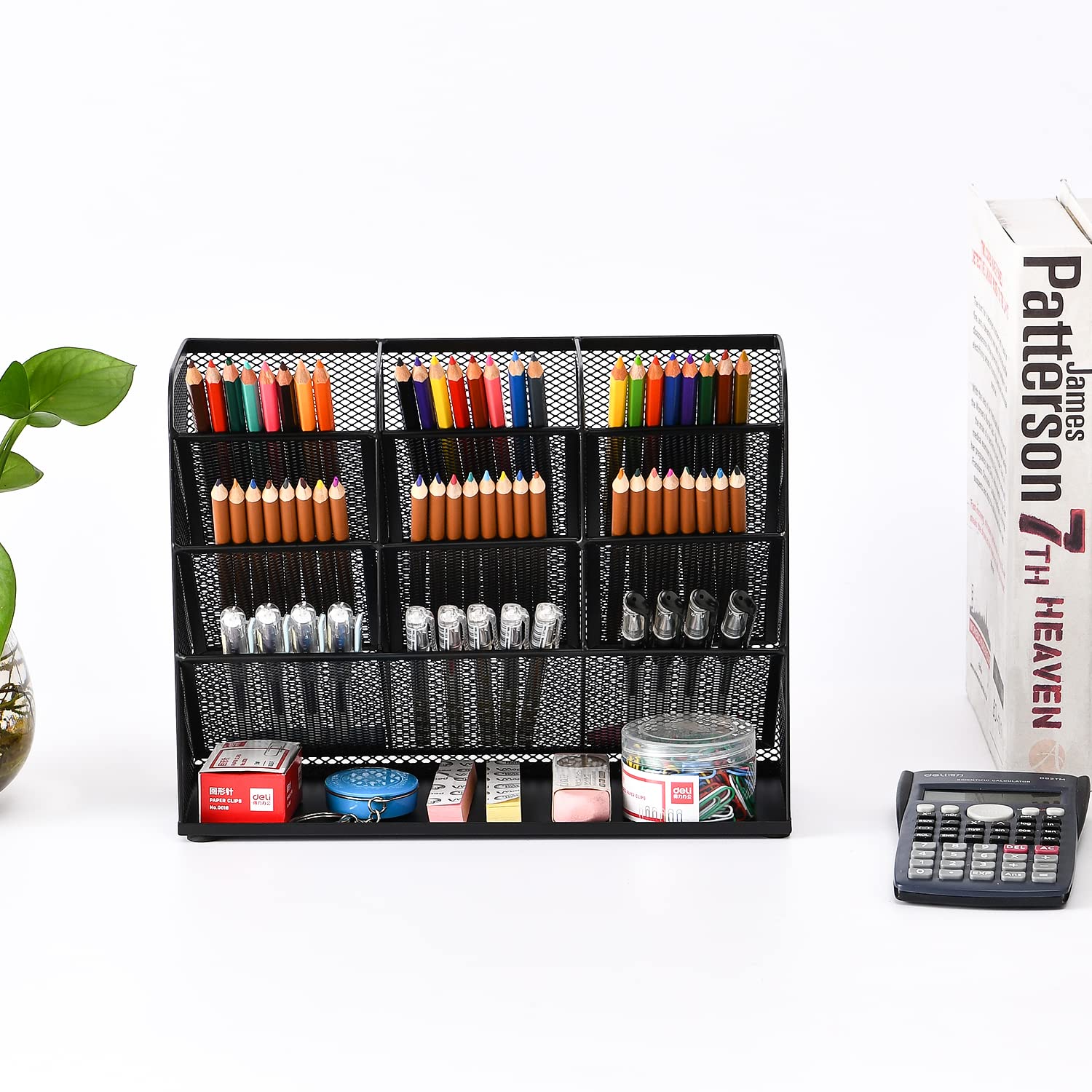 marbrasse-office-supplies-schreibtisch-organizer-schwarz-9-f-cher image 4
