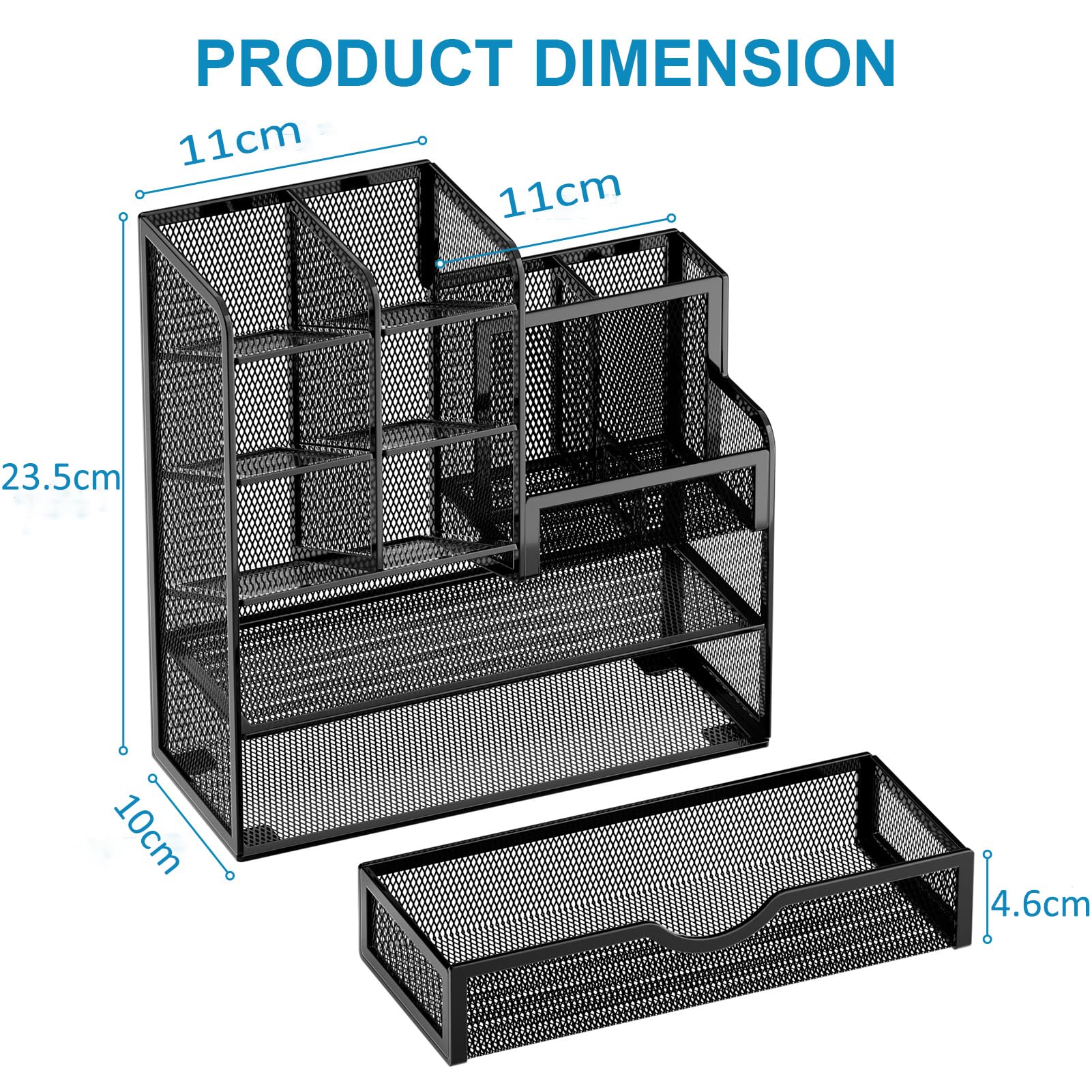 marbrasse-office-schreibtisch-organizer-metall-schwarz-schublade image 4