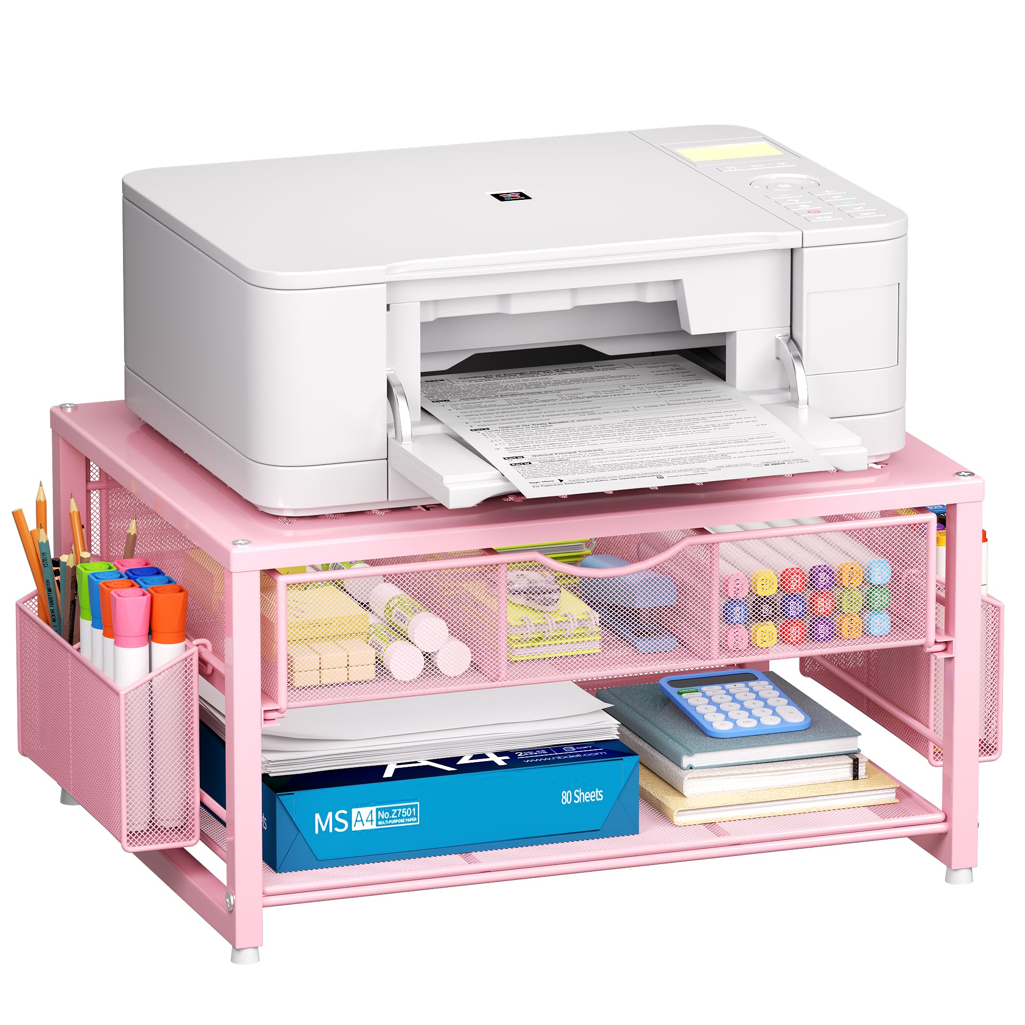 marbrasse-office-supplies-druckerst-nder-schwarz-mit-schublade image 8