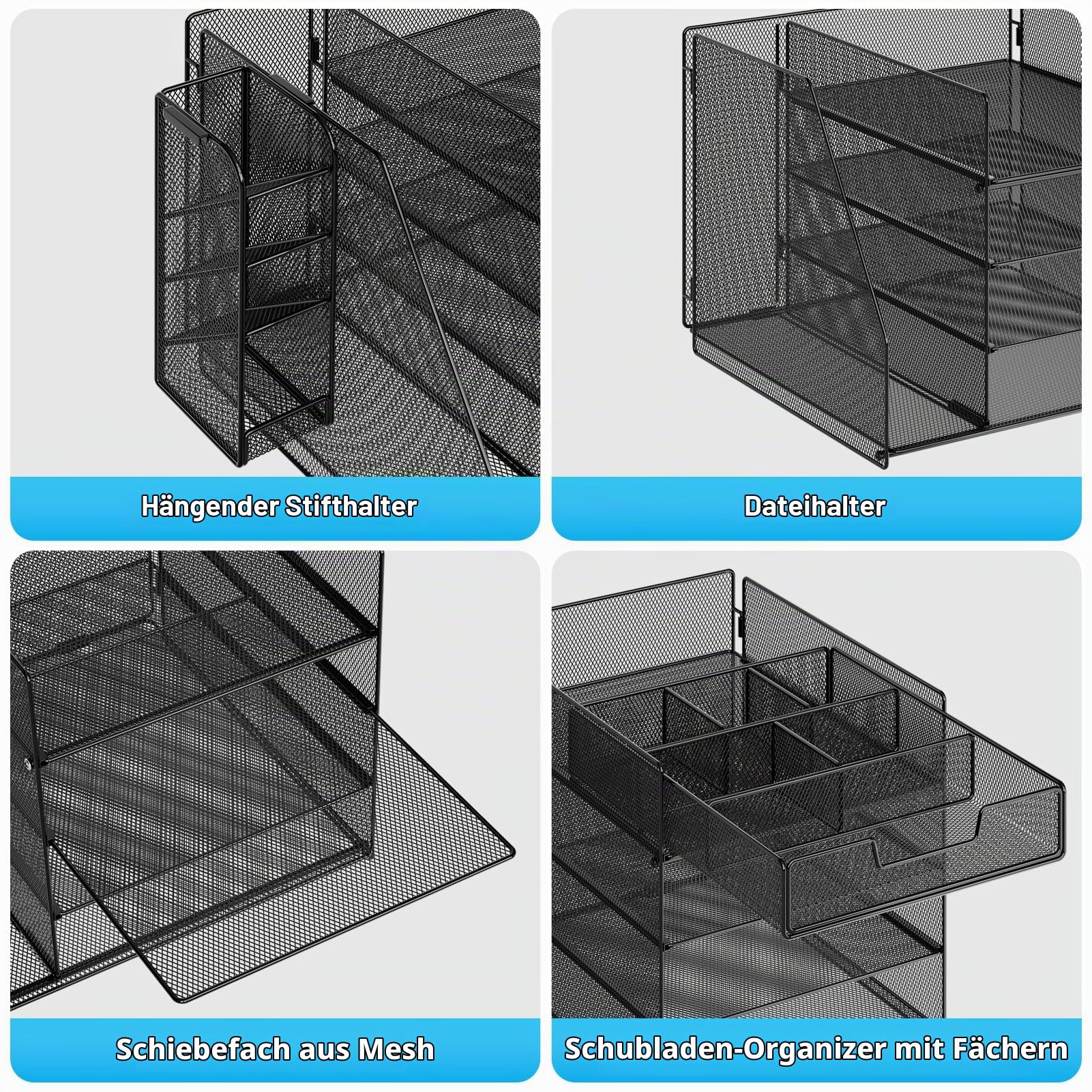 marbrasse-office-supplies-organizer-schwarz-mit-schublade image 5