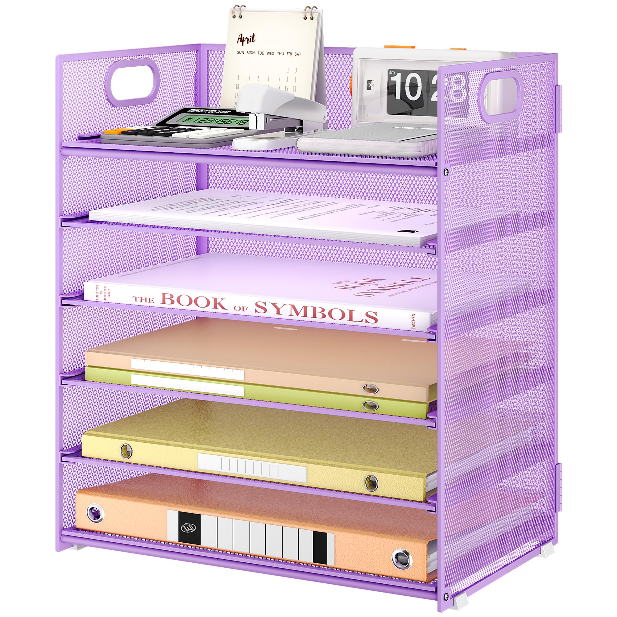 vitviti-desk-organizer-6-ebenen-schwarz-briefablage-a4 image 8