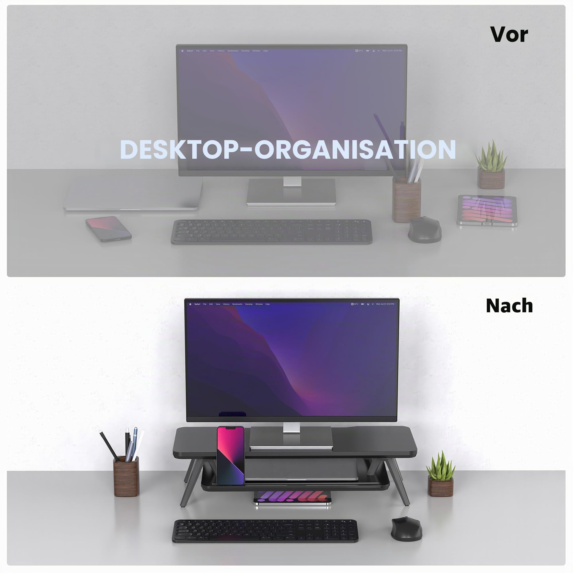 fenge-frida-series-monitorst-nder-60cm-schwarz-holz image 7