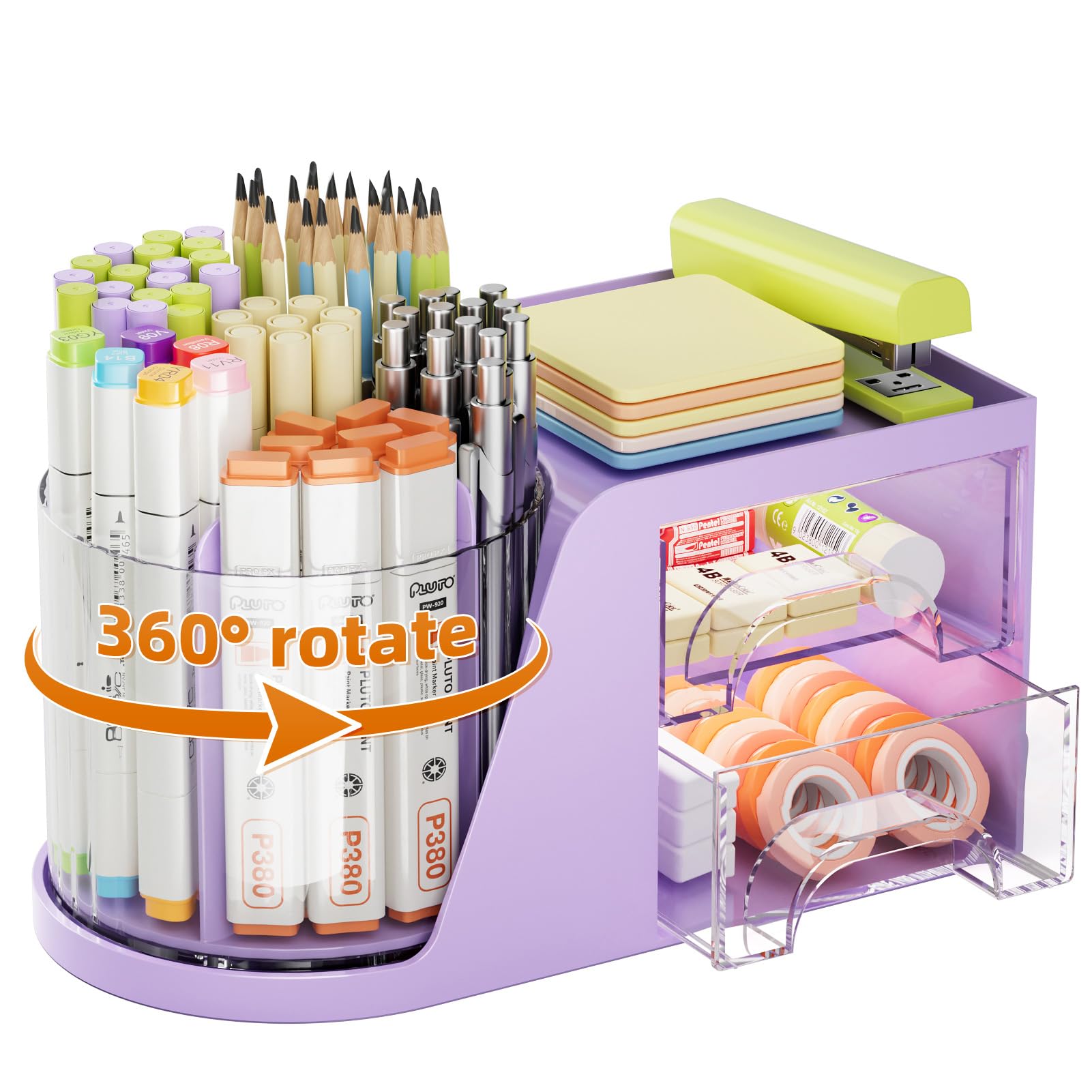 marbrasse-office-supplies-organizer-drehbar-wei-5-f-cher image 8