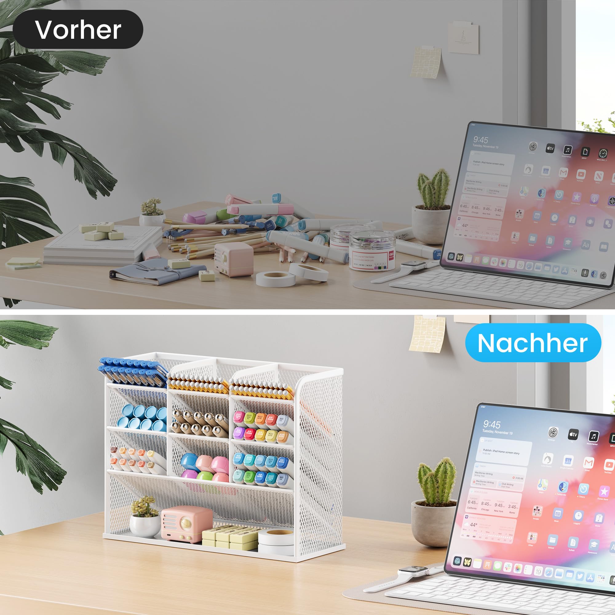 vitviti-desk-organizer-stiftehalter-wei-9-f-cher image 7