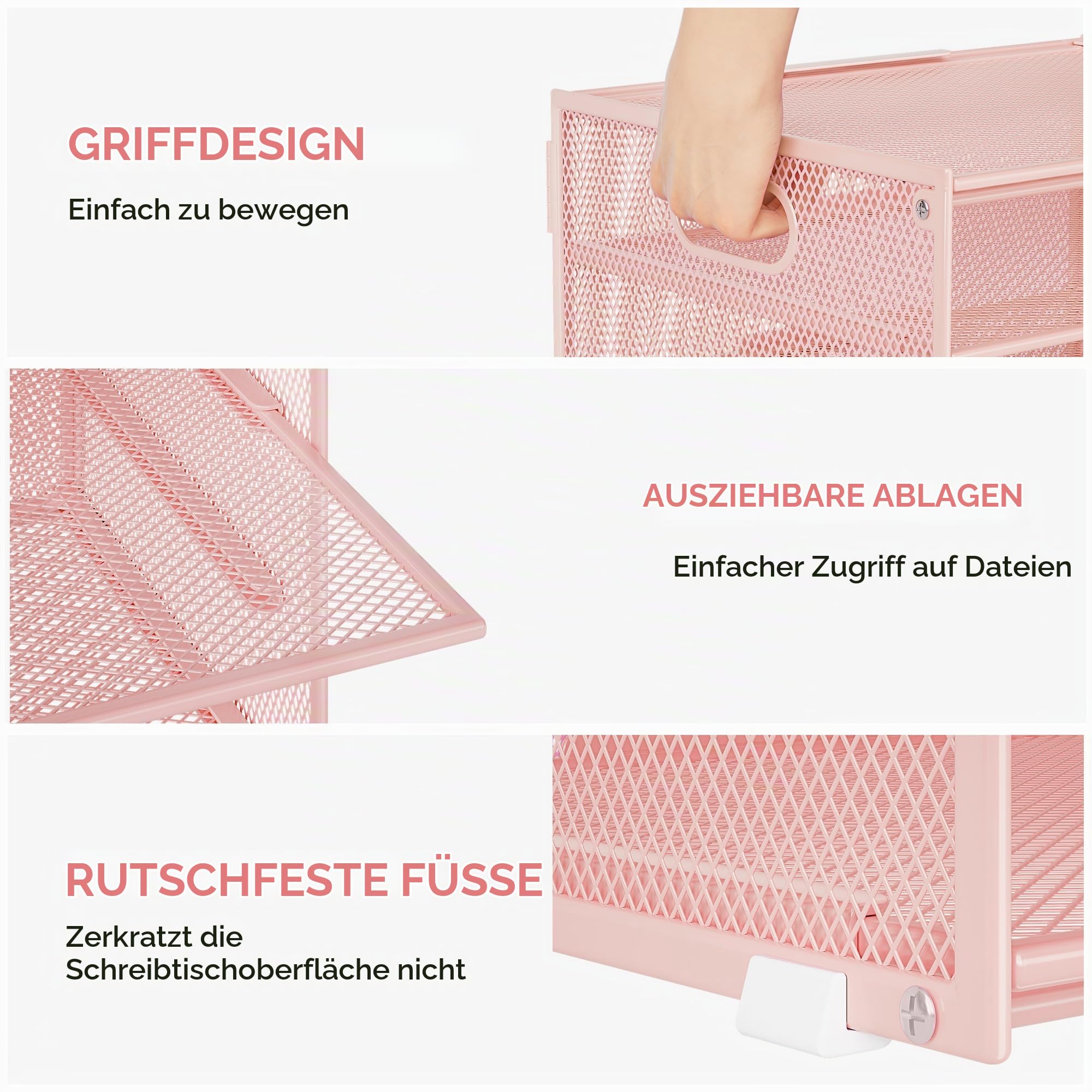 marbrasse-office-supplies-4-stufig-briefablage-organizer-rosa-metall image 7